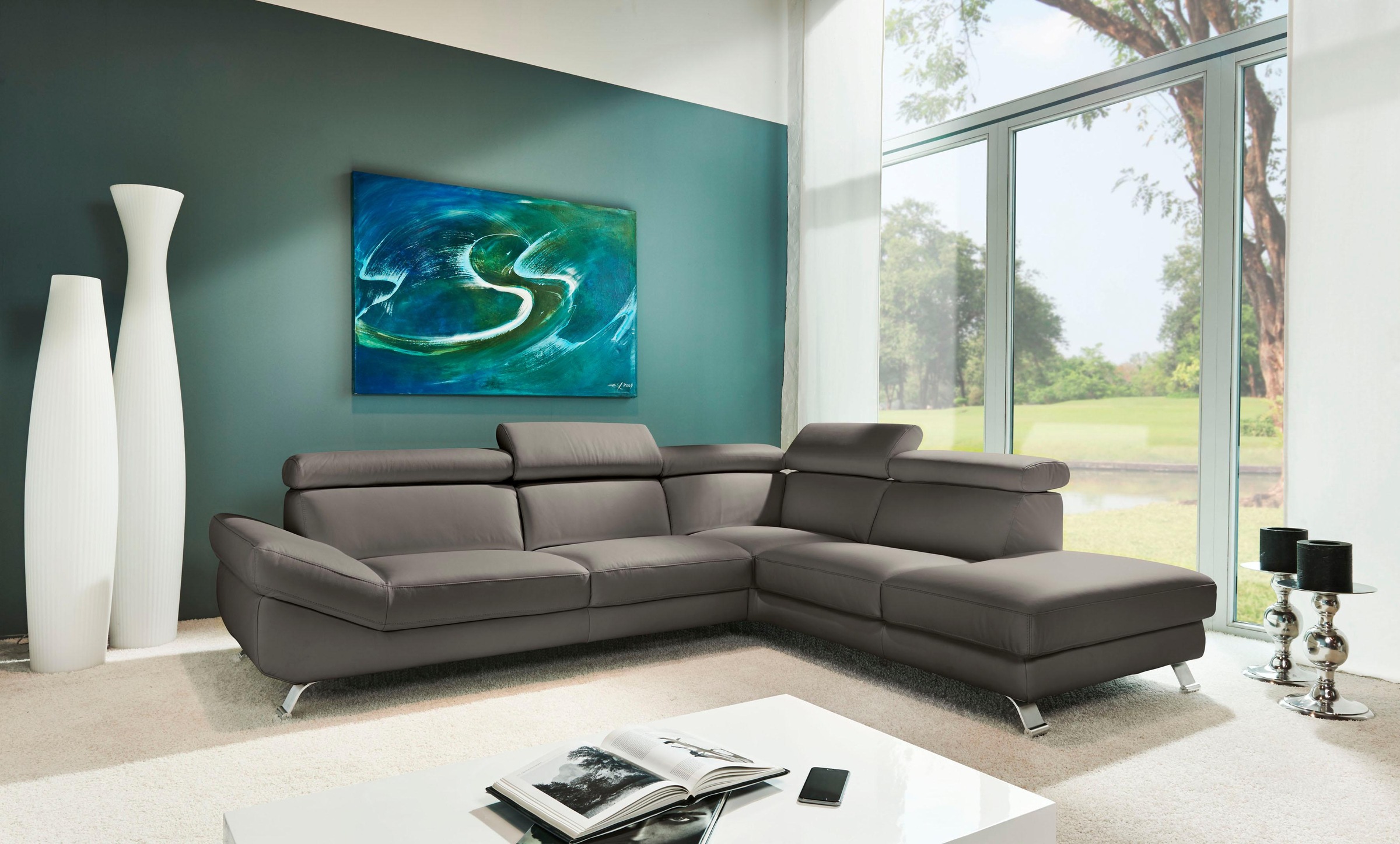 Image of PLACES OF STYLE Ecksofa »Laura323«, mit Rückenverstellung bei Ackermann Versand Schweiz