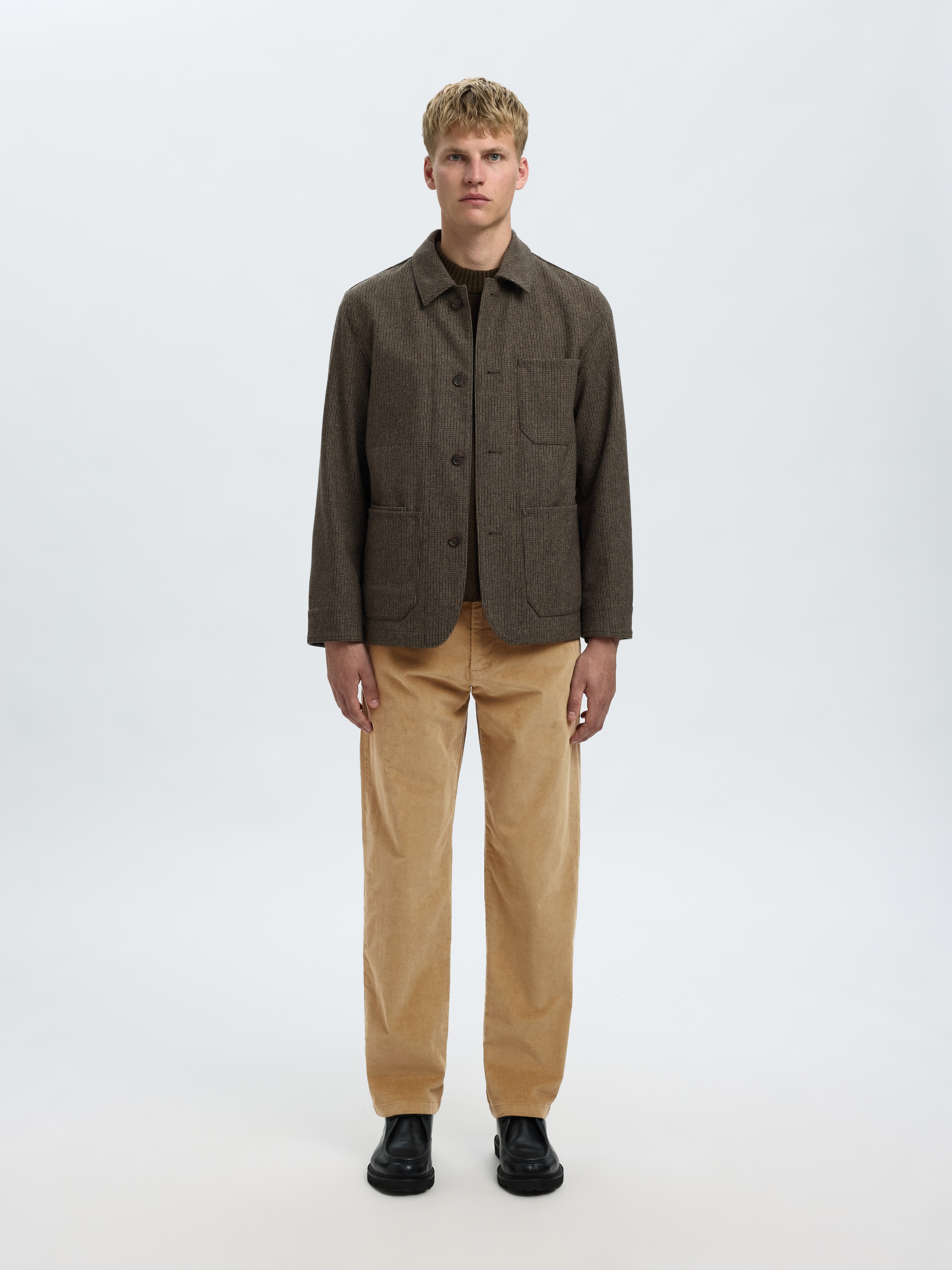 SELECTED HOMME Cordhose »SLH196-STRAIGHT MILES CORD PANT W NOOS«