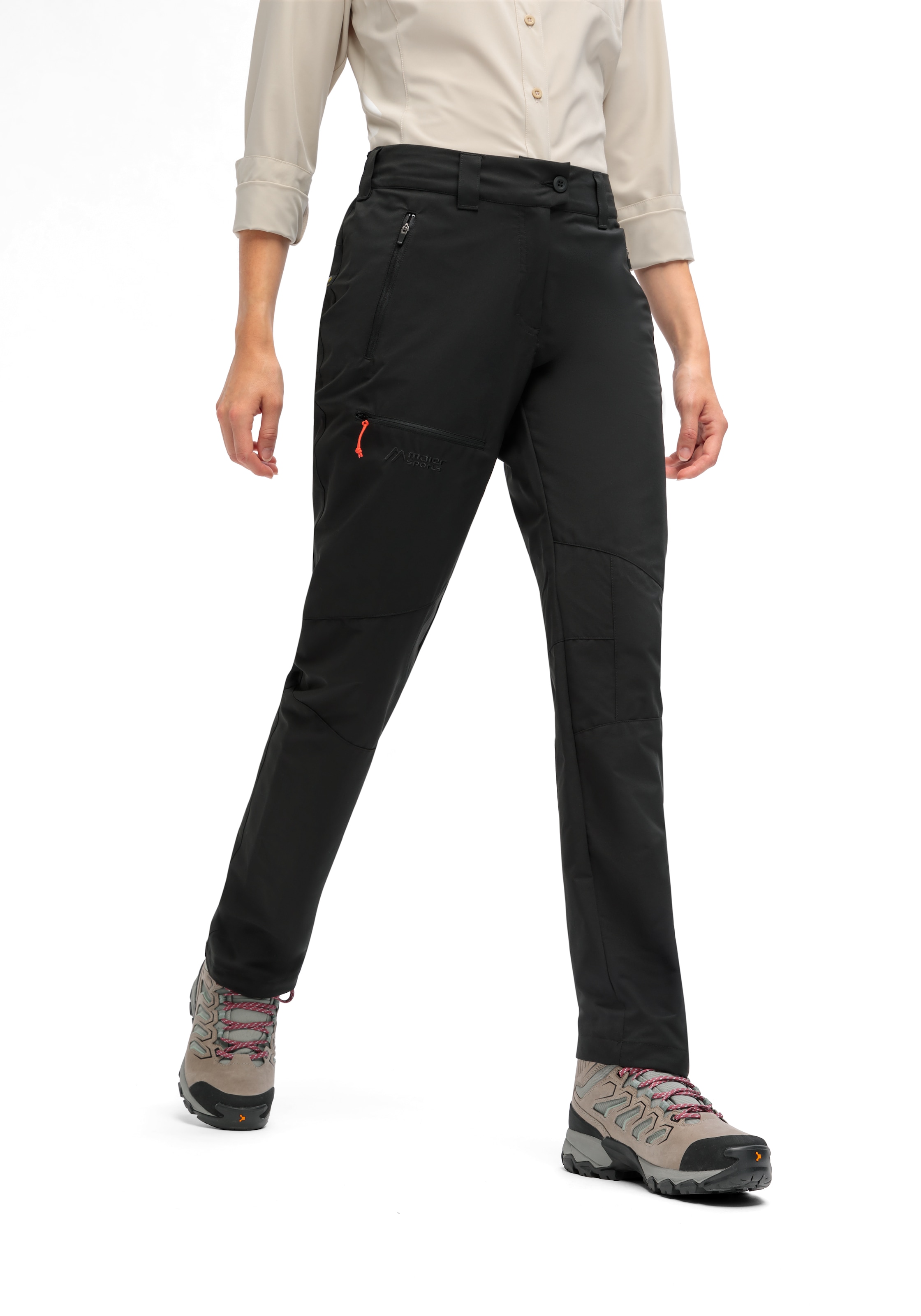 Maier Sports Outdoorhose »Lulaka Loop«, Damen Wanderhose, Funktionshose mit Taschen + Gürtel, Regular Fit