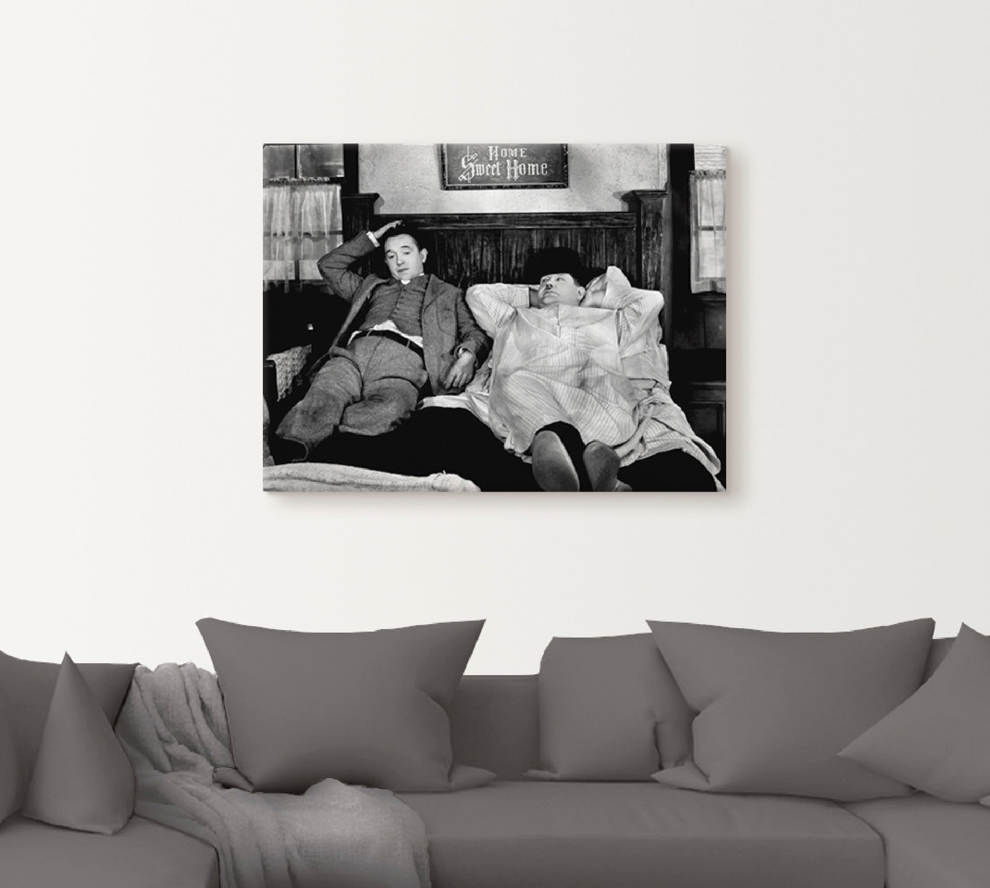 Artland Fresque murale »Dick und Doof I« Stars 1 cuis tlg. en aluminium, tableau sur toile en différentes tailles