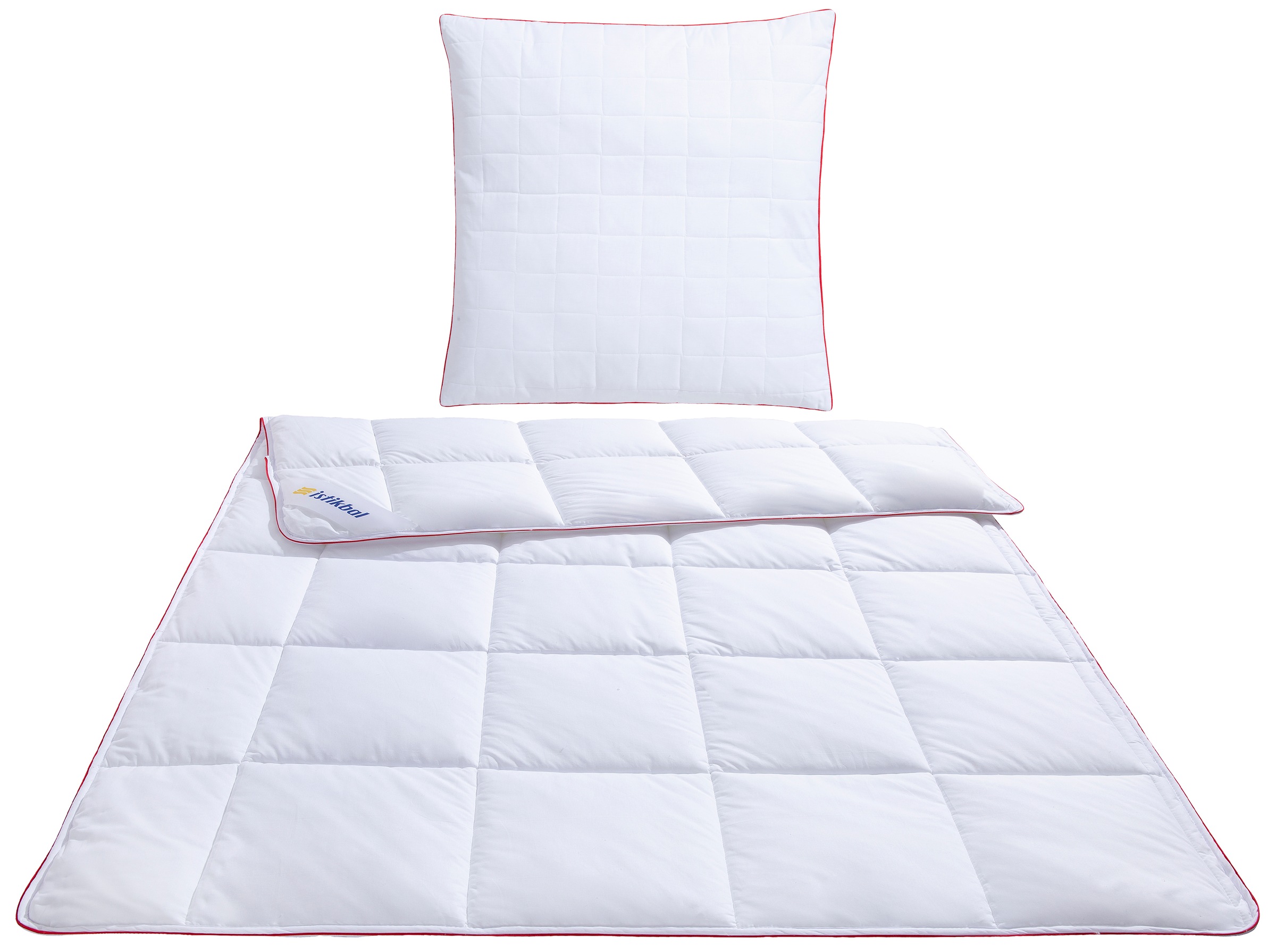 Image of İSTİKBAL Kunstfaserbettdecke + Kopfkissen »Natural«, (Spar-Set), langlebige Markenqualität - unterstützt Cotton made in Afrika bei Ackermann Versand Schweiz