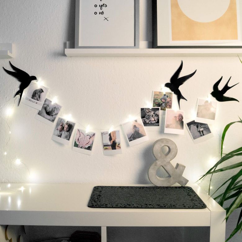 Image of Wall-Art Hängedekoration »Foto Klammern LED Lichterkette«, (1 St.) bei Ackermann Versand Schweiz