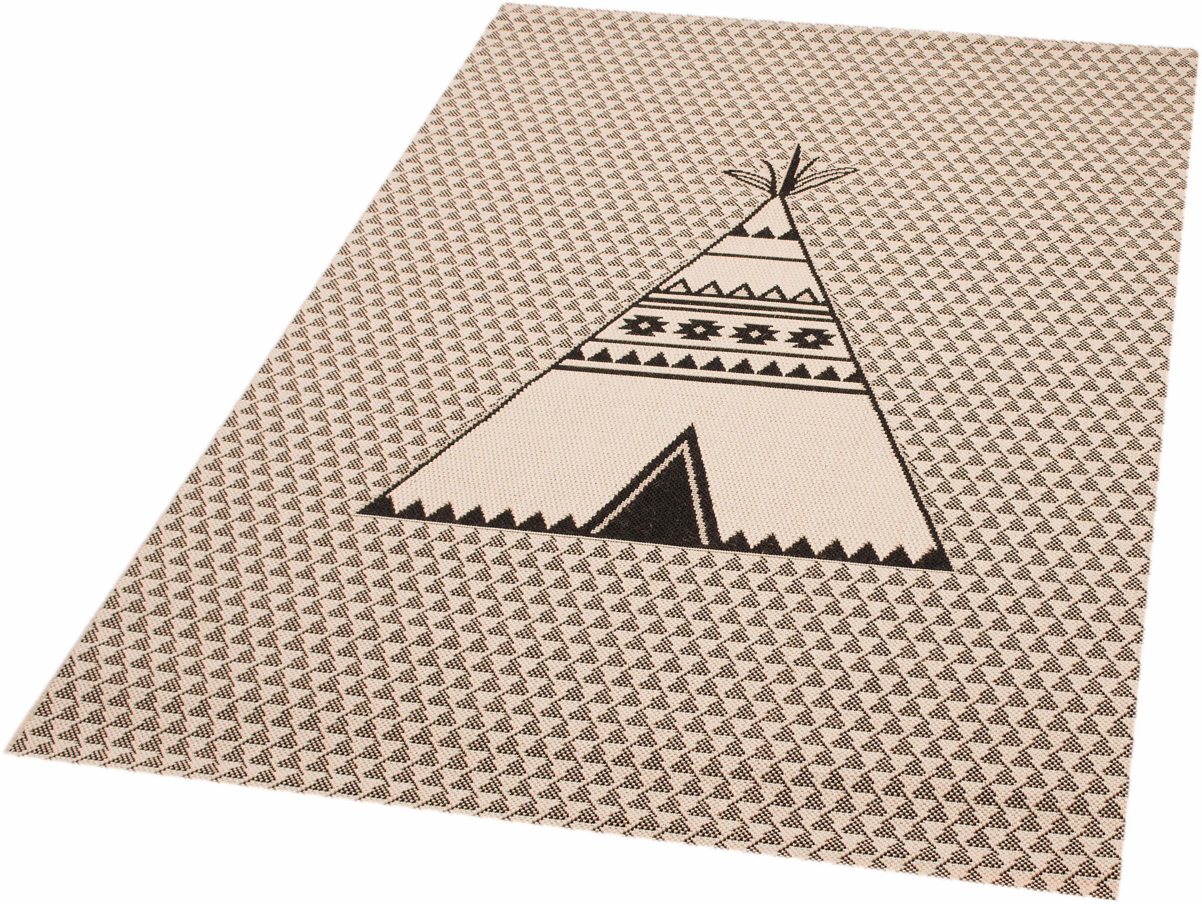 Image of Zala Living Kinderteppich »Tipi Noya«, rechteckig, 4 mm Höhe, Spielunterlage, Sehr weich durch Microfaser, Kinderzimmer, Tepee, Robust, Pflegeleicht, Robust bei Ackermann Versand Schweiz