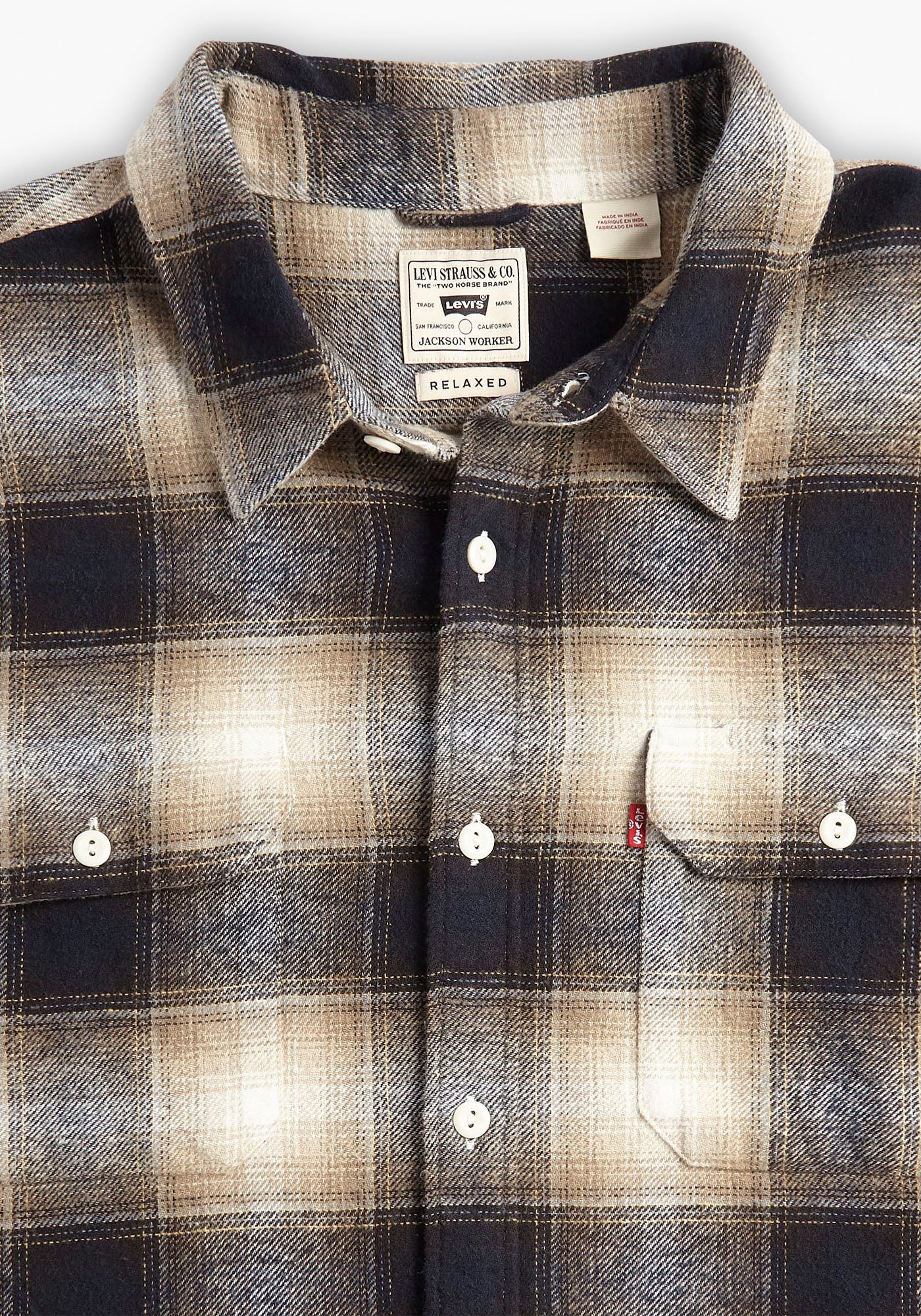 Levi's® Flanellhemd »JACKSON WORKER«, mit durchgehender Knopfleiste