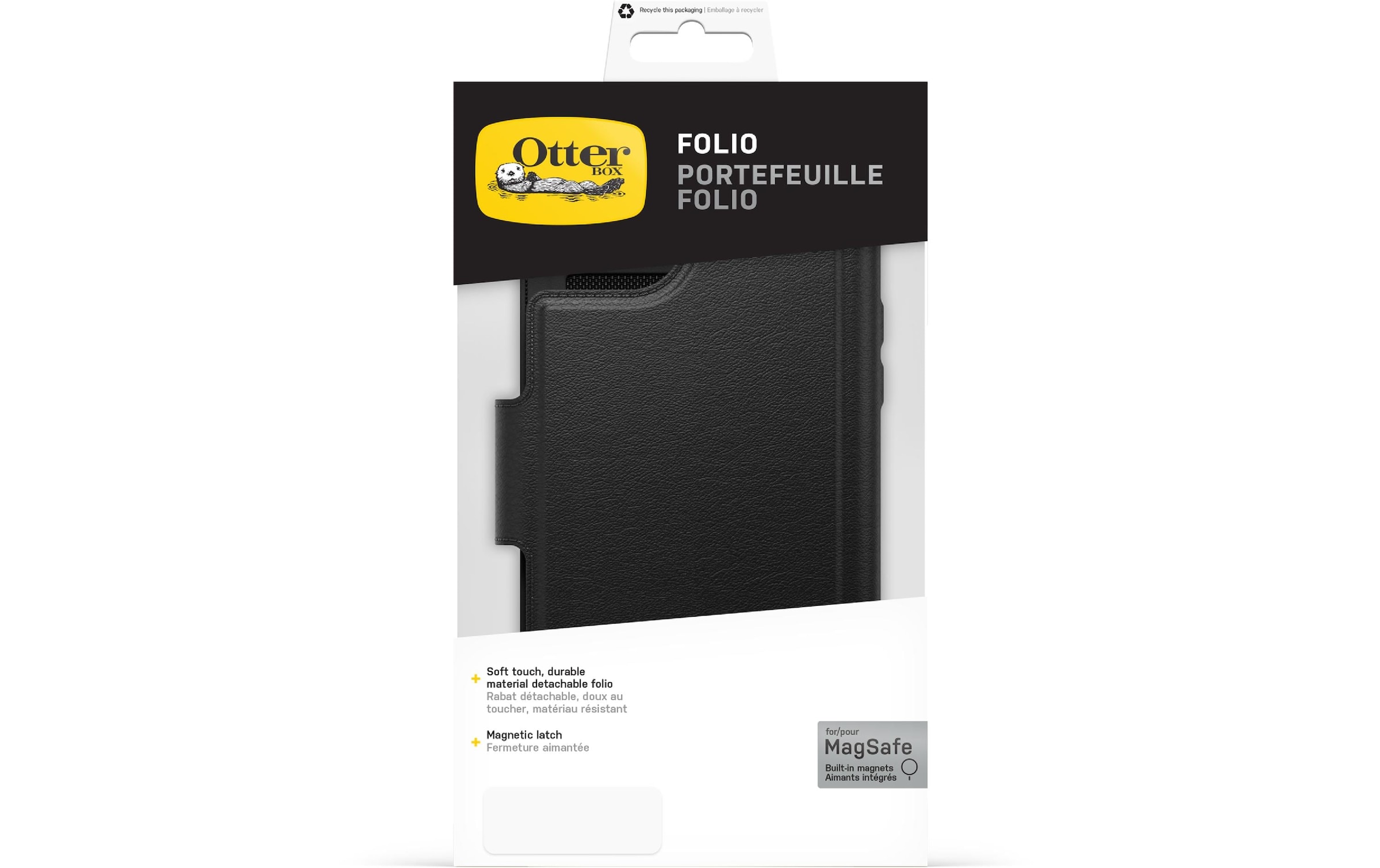 Otterbox Handyhülle »Folio für MagSafe iPhone 14 Plus Schwarz«