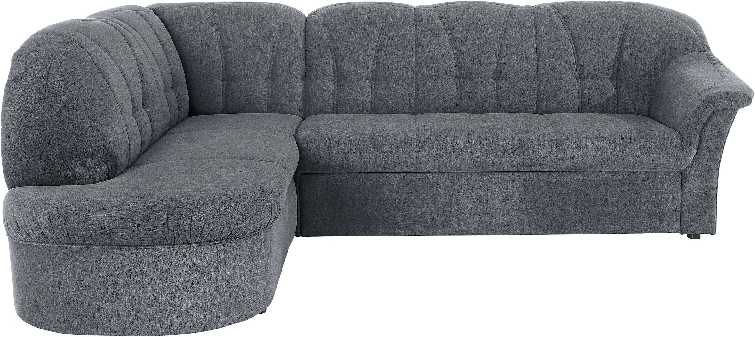 Image of DOMO collection Ecksofa "Pegnitz, zeitlose und elegante Rückensteppung, Breite 246cm, L-Form" wahlweise mit Bettfunktion