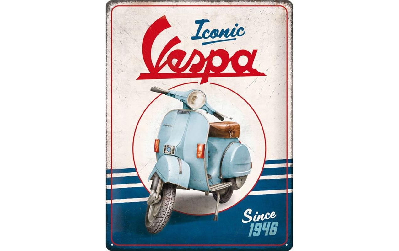 Image of Metallschild "Nostalgic Art Iconic Vespa since1946 30 x 40 cm, Metall"