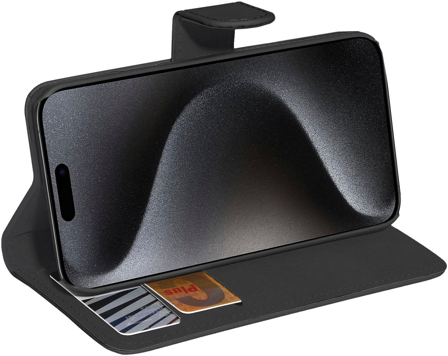 PEDEA Smartphone-Hülle »Bookstyle Classic für das Apple iPhone 15 Pro«, Apple iPhone 15 Pro, 15,5 cm (6,1 Zoll), Backcover, Schutzhülle, Schutz, Sturzschutz, stossfest