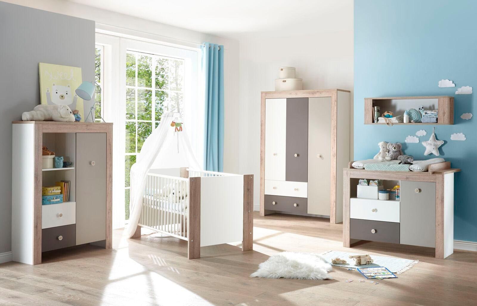 Mäusbacher Babyzimmer-Komplettset »Madrid«, (Set, 3 St., Bett,  Wickelkommode, Kleiderschrank) bequem kaufen