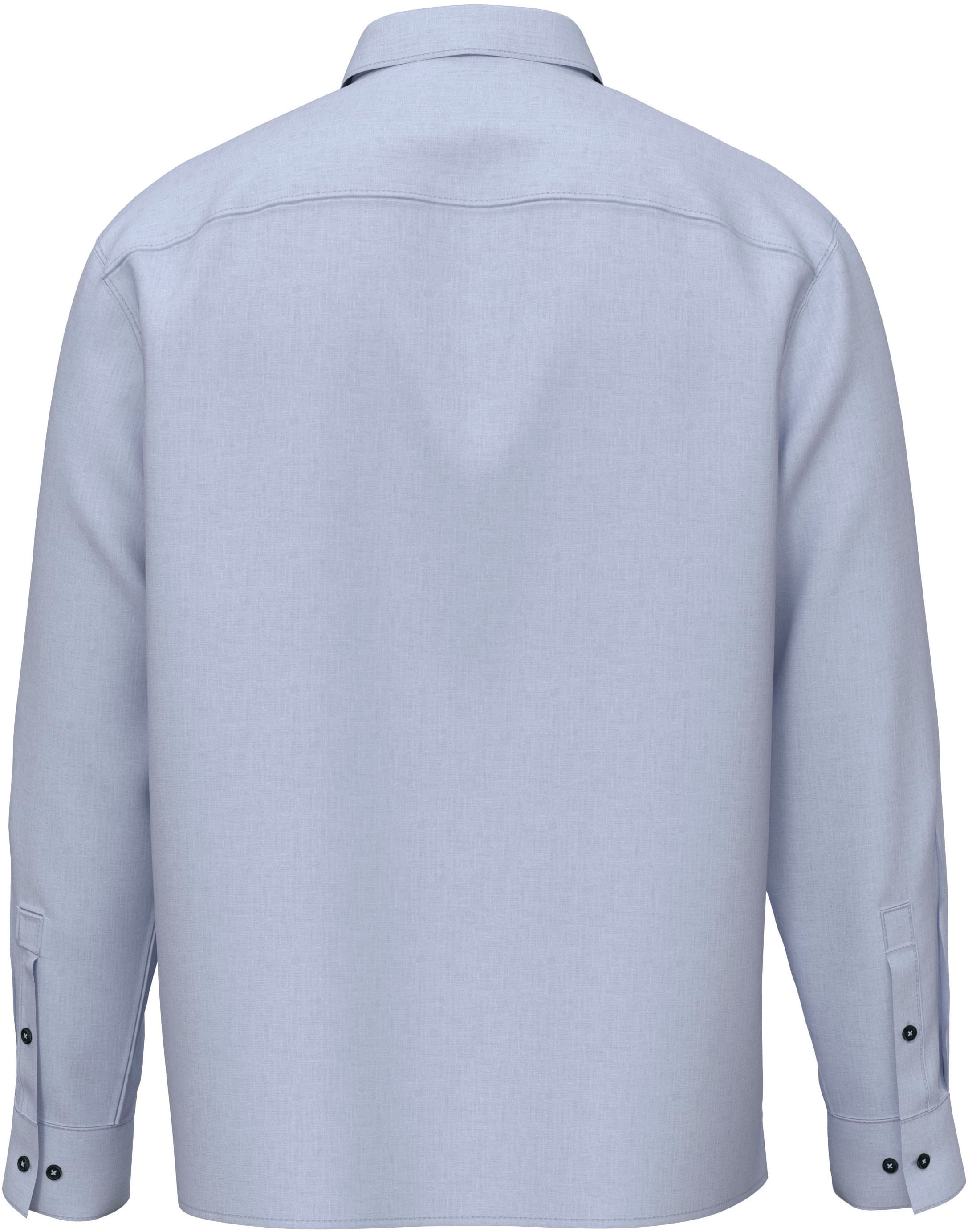 Calvin Klein »SOLID LINEN CLASSIC« col Kent, coupe régulière, mélange lin-viscose
