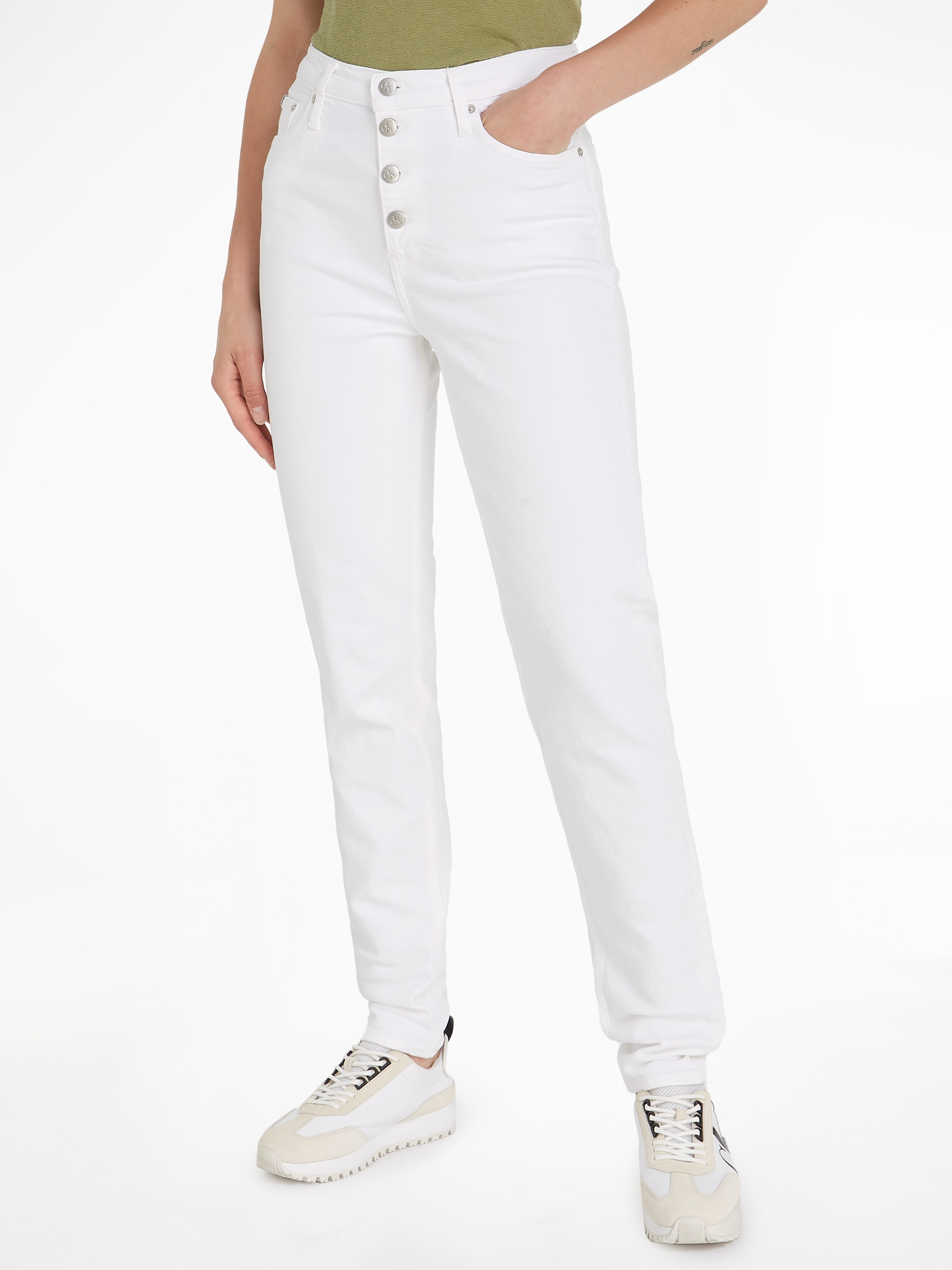 Calvin Klein Jeans Mom-Jeans, in klassischer 5-Pocket-Form