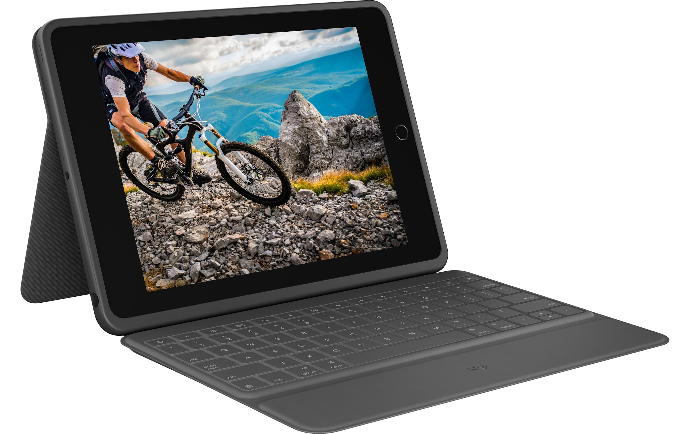 Logitech Tablet-Tastatur »Rugged Folio iPad 10,2" (7, Gen,)«, (Ziffernblock)