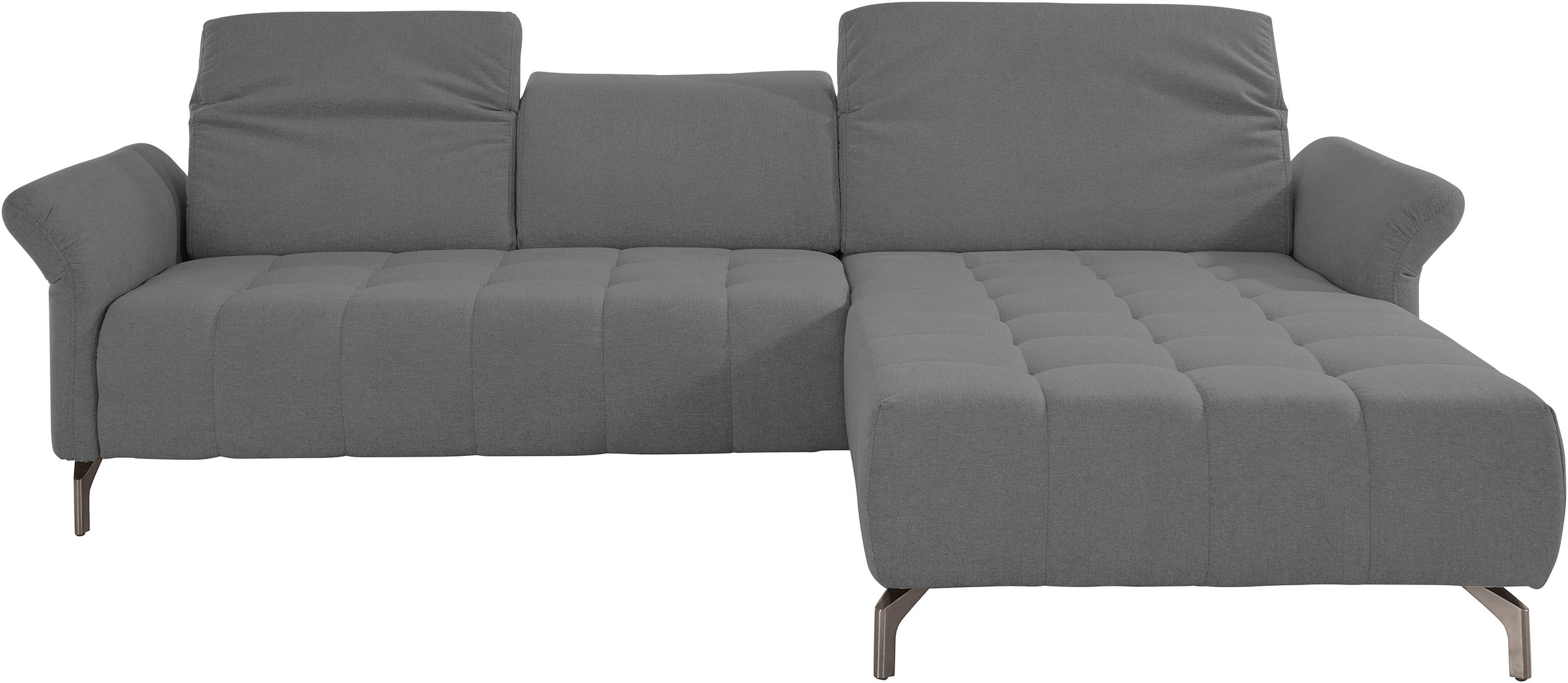 INOSIGN Ecksofa »Fresh L-Form«, Federkern, wahlweise Kopfteilverstellung und motorischer Vorziehsitz