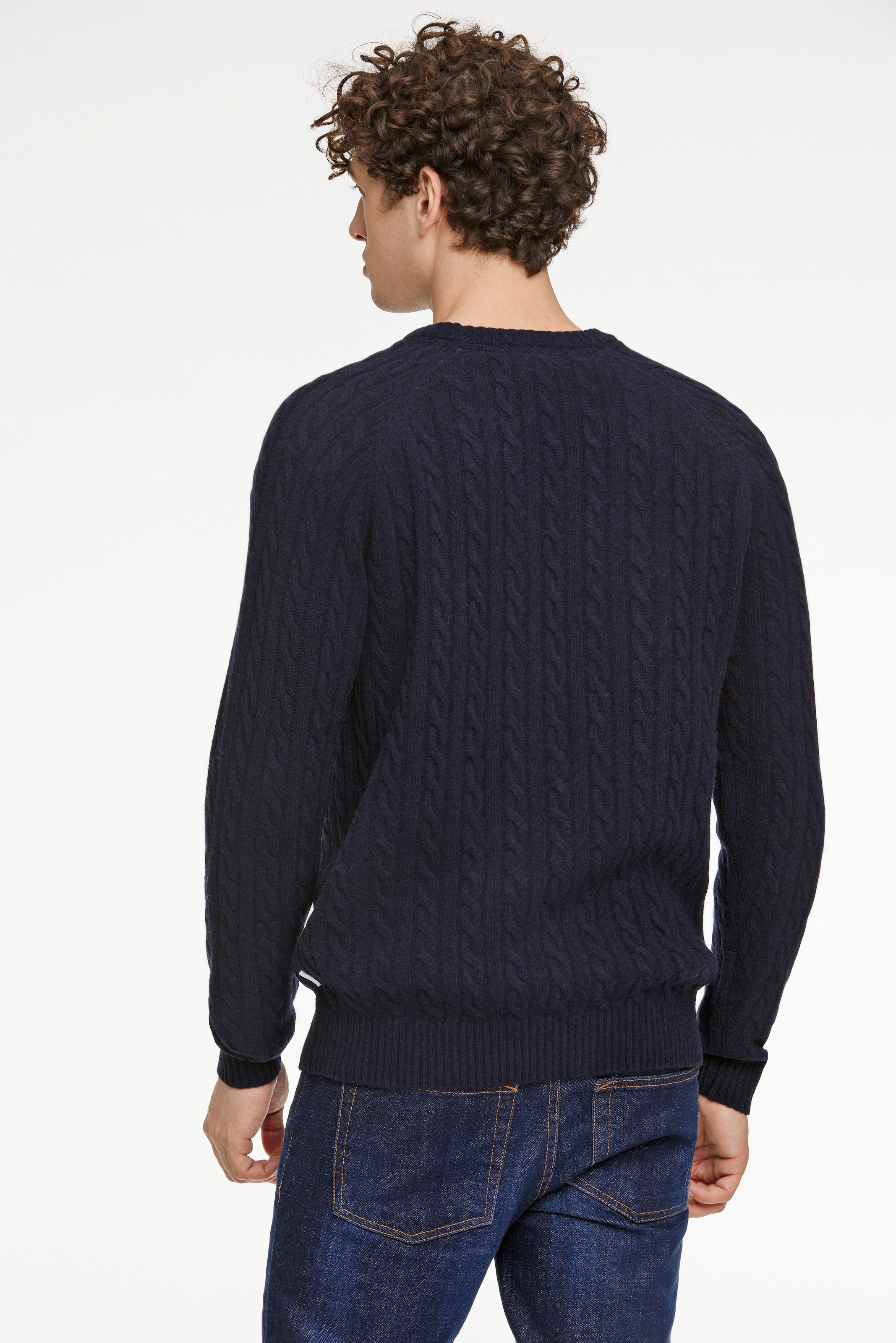 LINDBERGH Strickpullover mit Zopfmuster, hoher Wollanteil