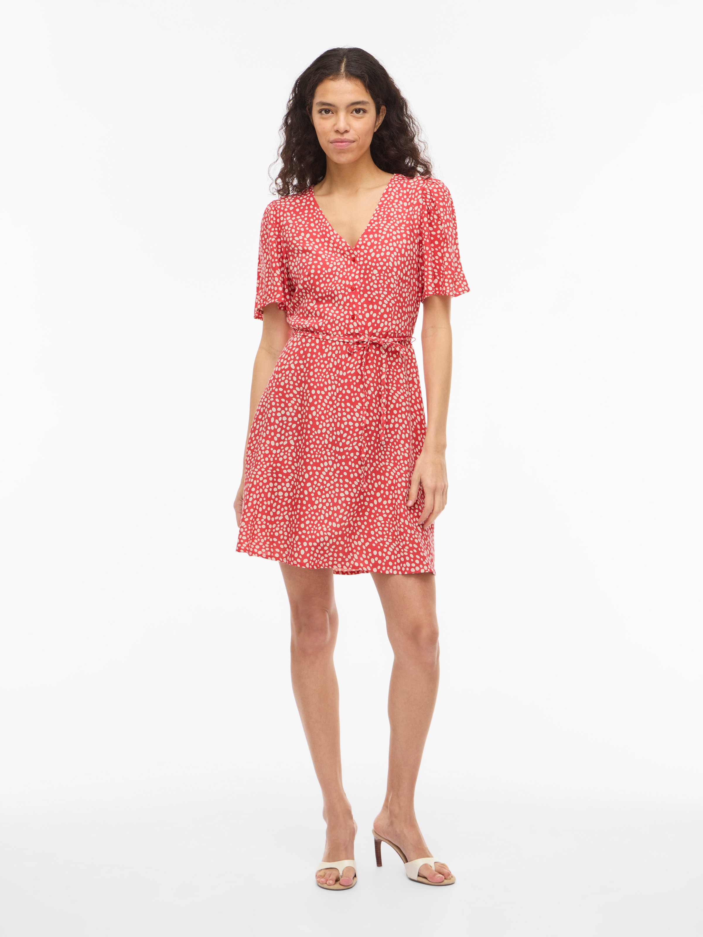 Vila Mini-robe »VIGRACE V-NECK S/S SHORT DRESS - NOOS« robe d'été,