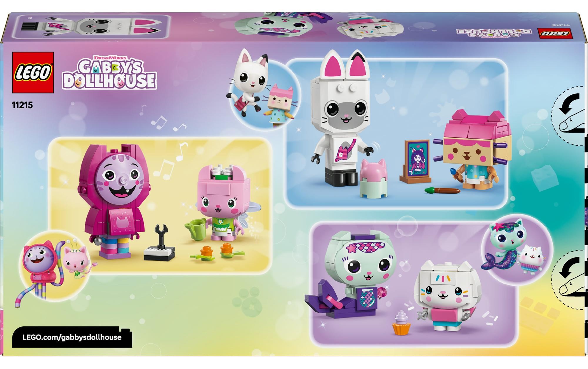 LEGO® Konstruktionsspielsteine »Gabby's Dollhouse Gabbys Katzenfreunde 11215«