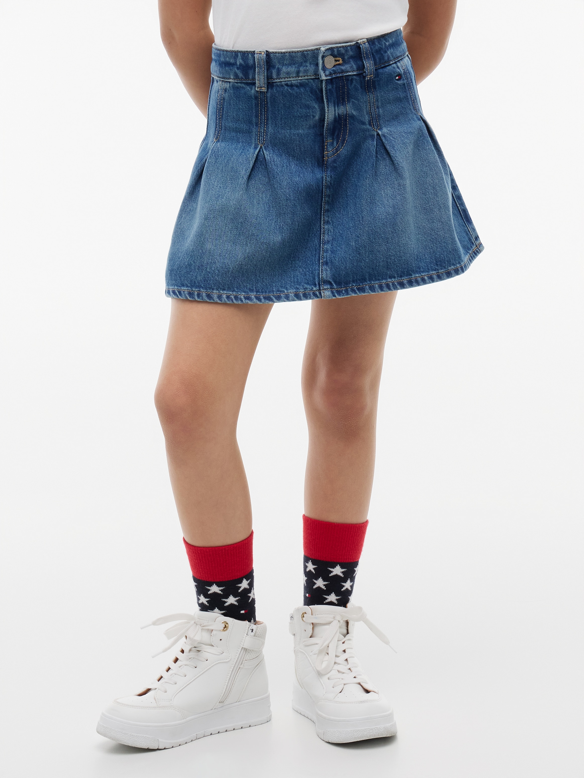 Image of Tommy Hilfiger Jeansrock Regular Fit, Kinder bis 16 Jahre, leicht ausgestellte Silhouette