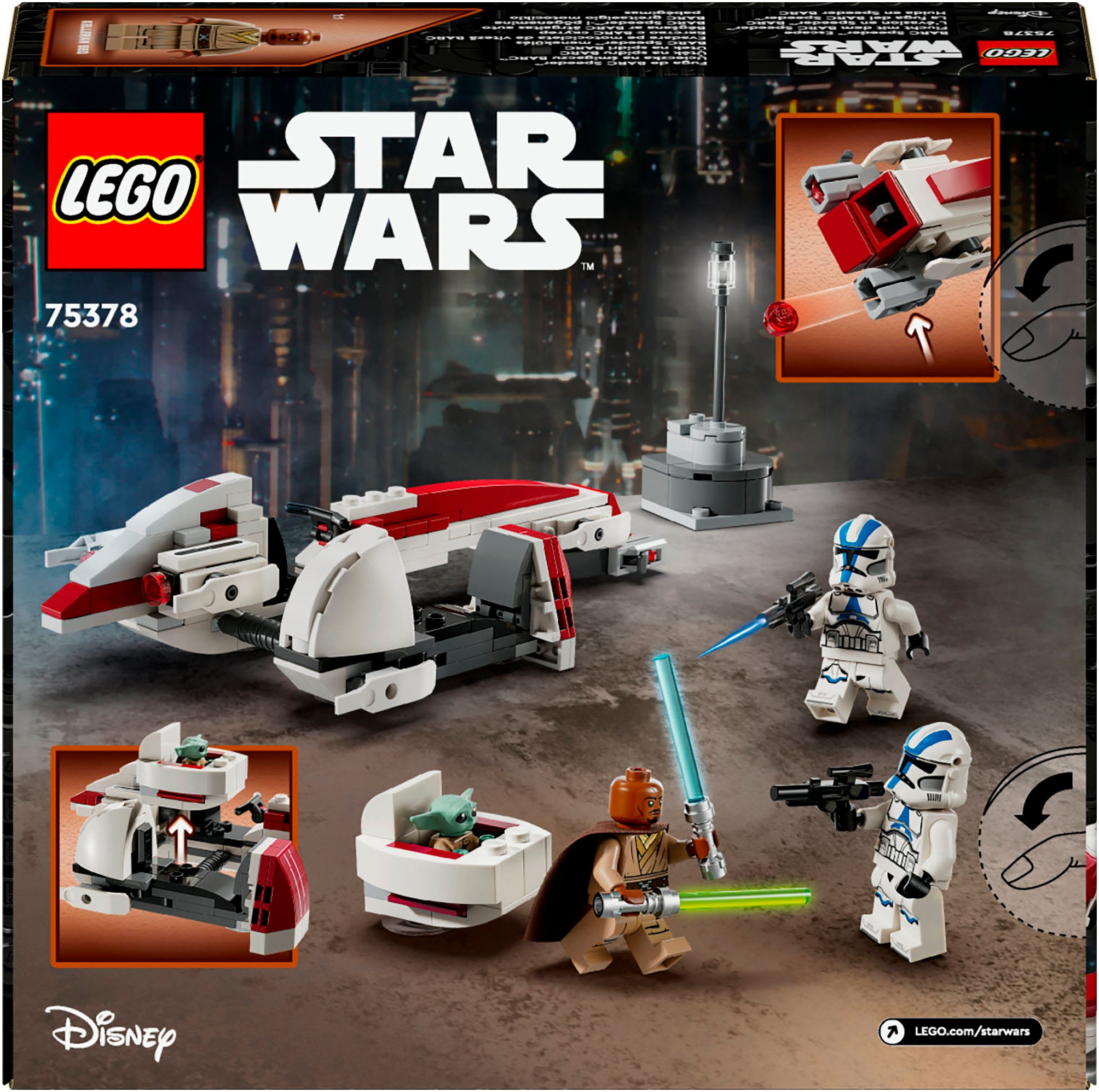 LEGO® Konstruktionsspielsteine »Flucht mit dem BARC Speeder™ (75378), LEGO Star Wars ™«, (221 St.)