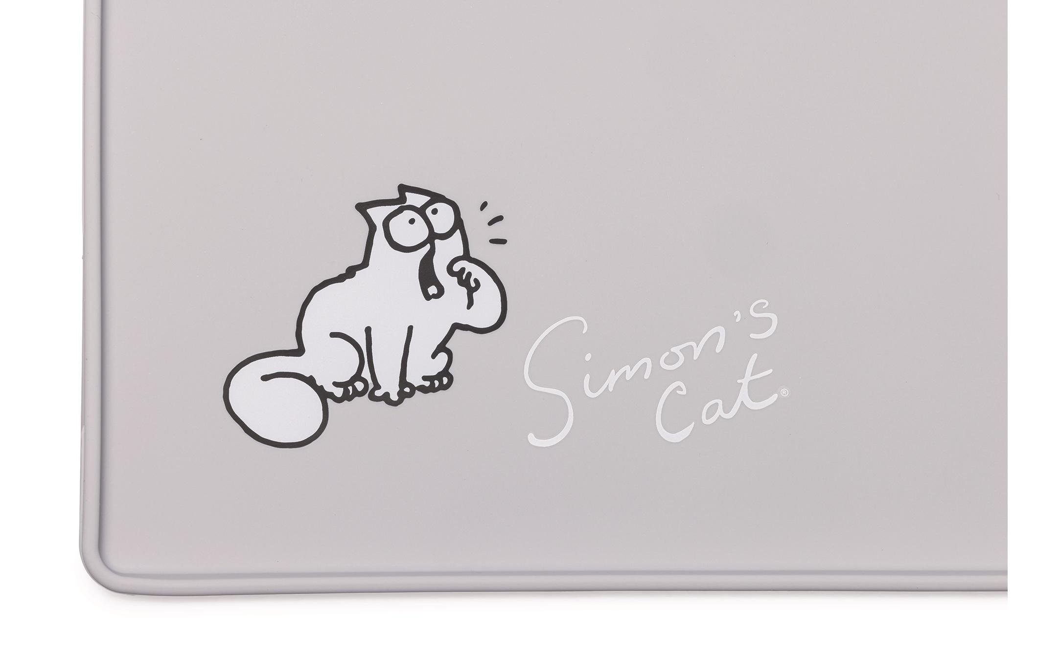 Futternapf »Simon's Cat 40 x 30 x 1 cm, Hellgrau«