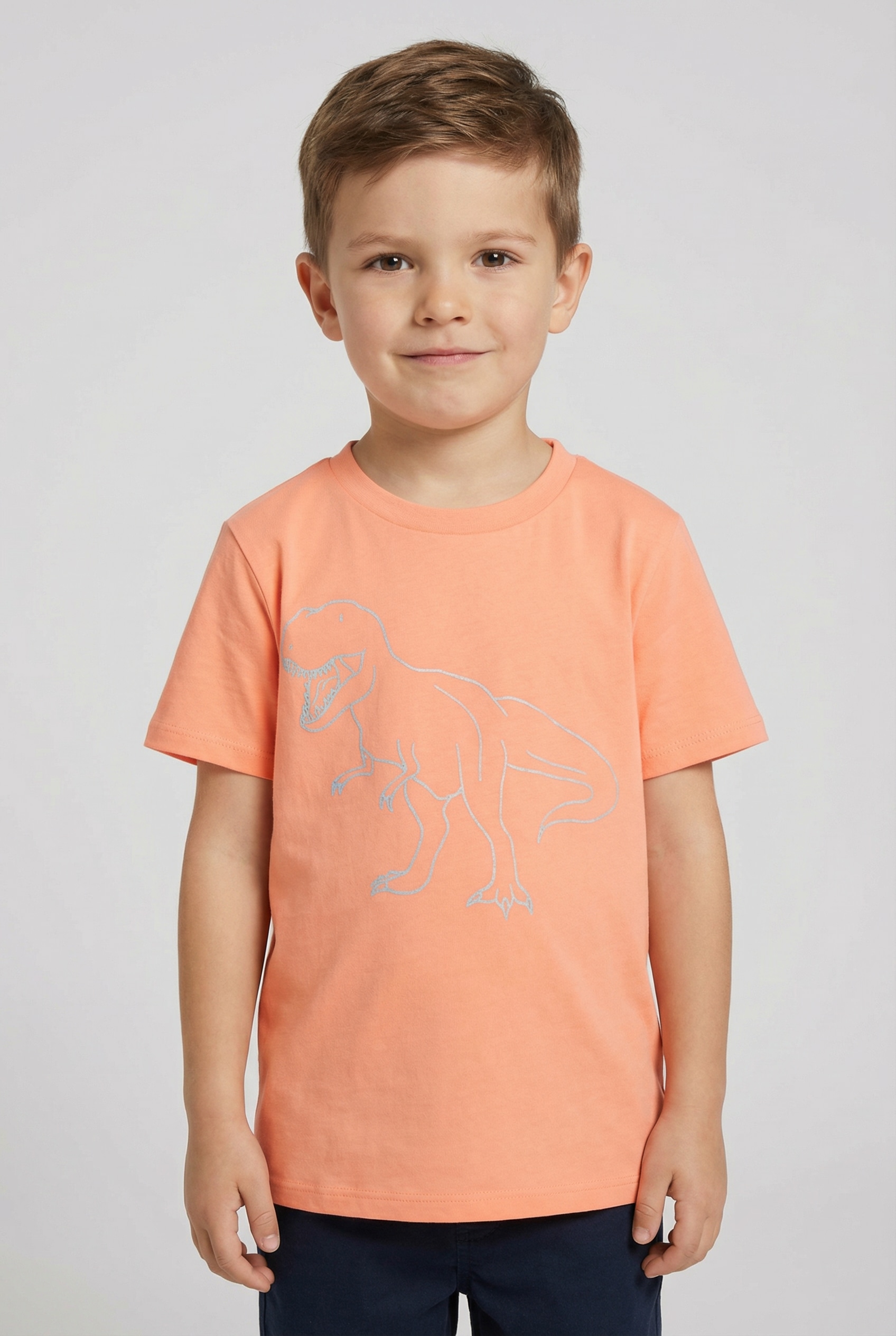 Image of TOM TAILOR T-Shirt mit in der Nacht leuchtendem Dino-Print