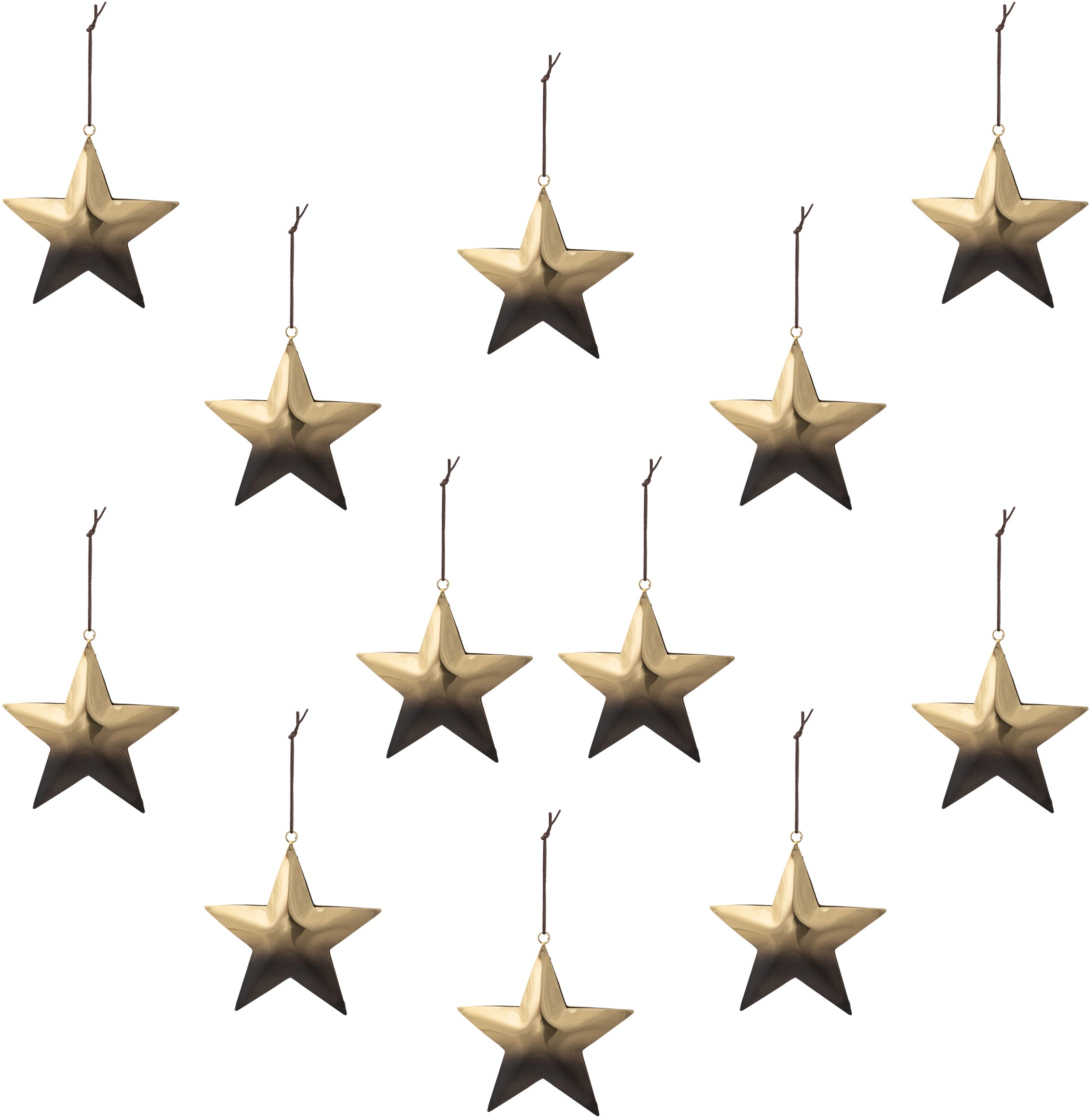 Image of Creativ deco Dekostern, (12 St.), mit Farbverlauf und Aufhänge-Band bei Ackermann Versand Schweiz