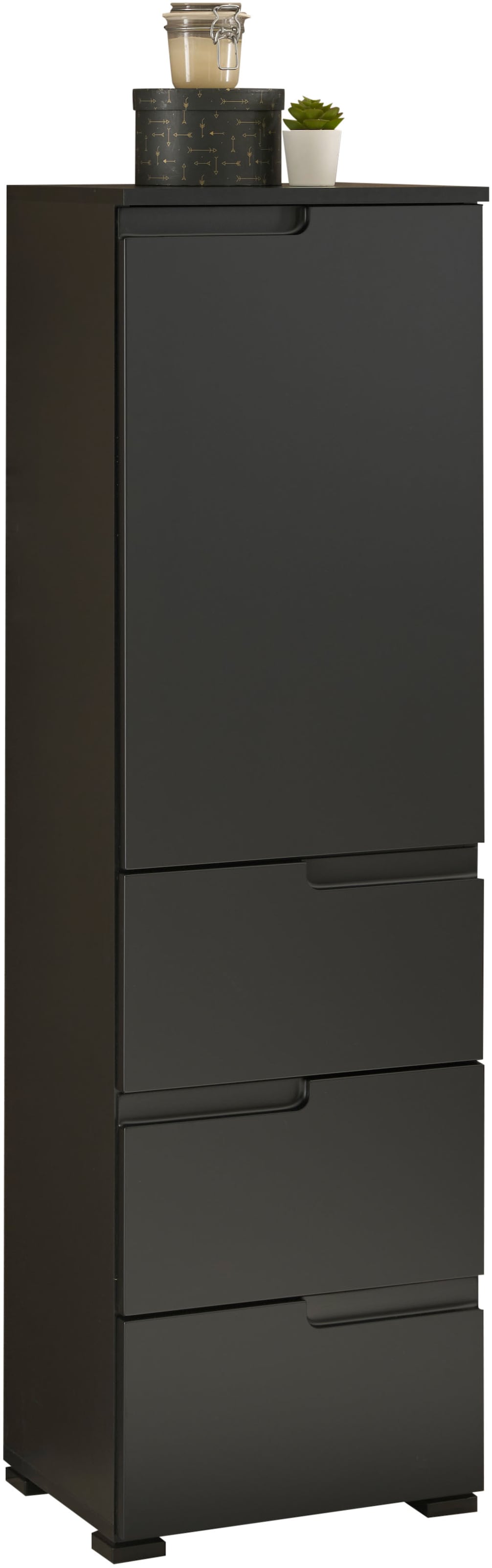 BASIC by Balculina Armoire intermédiaire »Spice, Badezimmerschrank BxTxH 40x134x32 cm« 1 cuis tlg. largeur 40 cm, poignées creuses