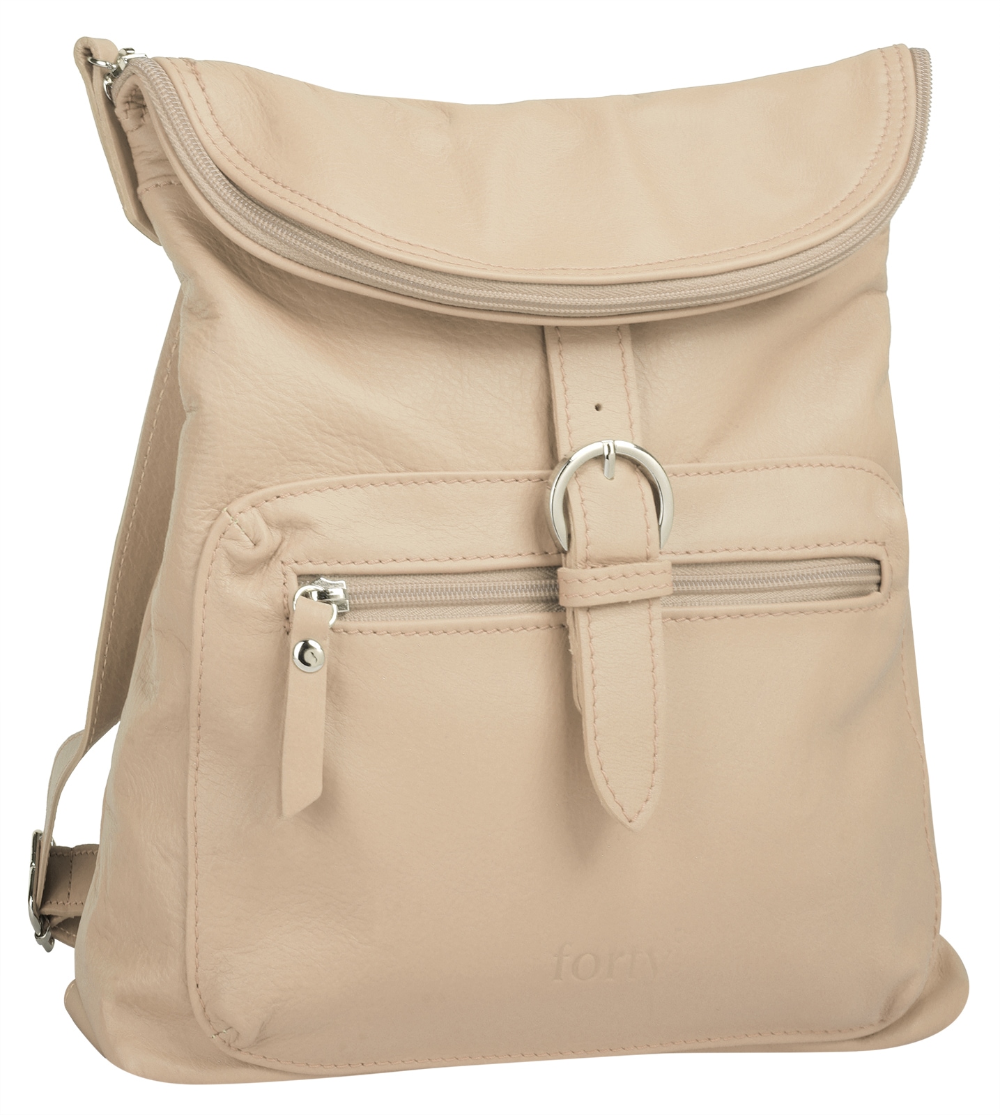 forty° Cityrucksack, echt Leder, Made in Italy