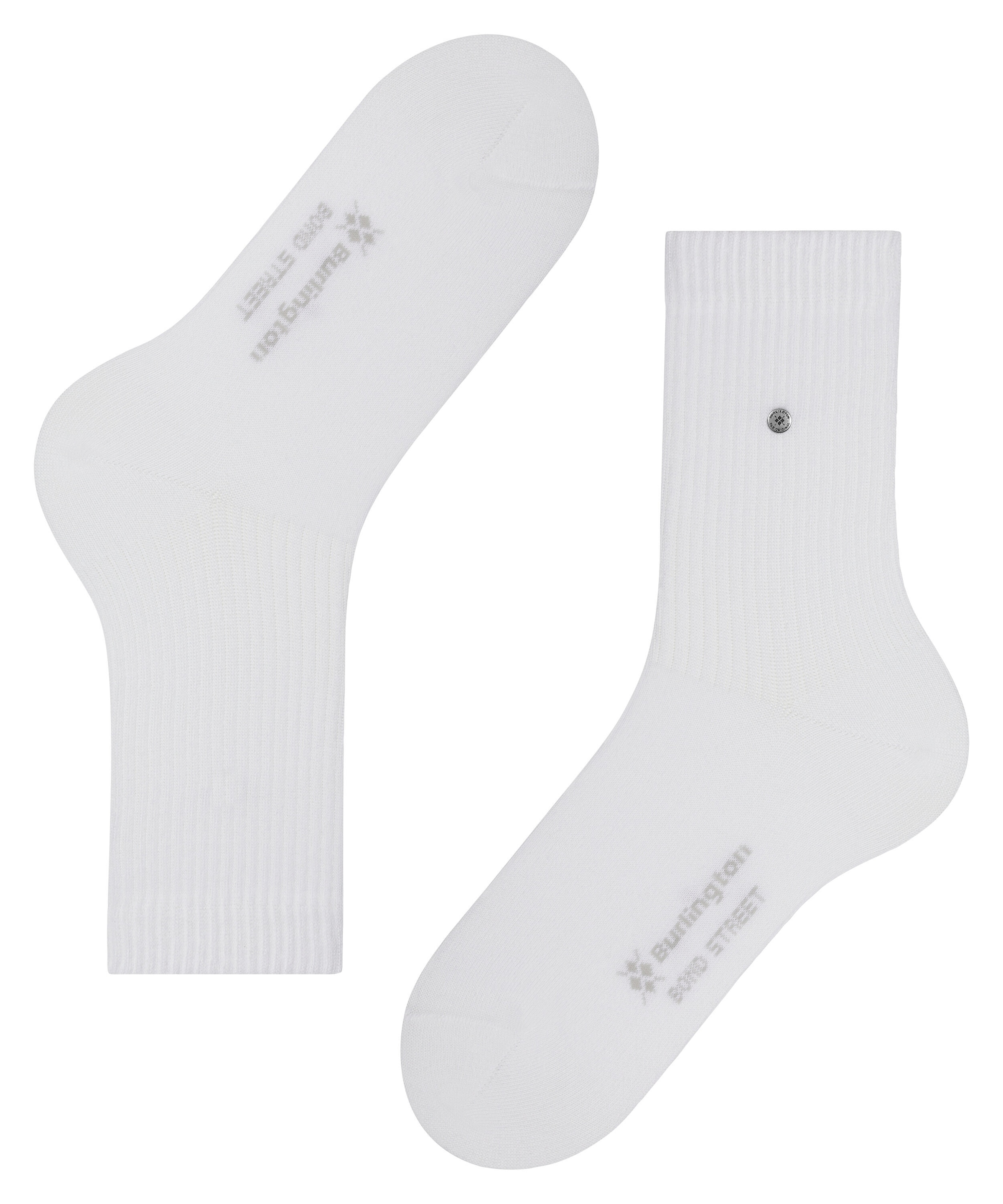Burlington Chaussettes »Bond Street« taille unique 40-46, structure côtelée à la mode, clip Burlington