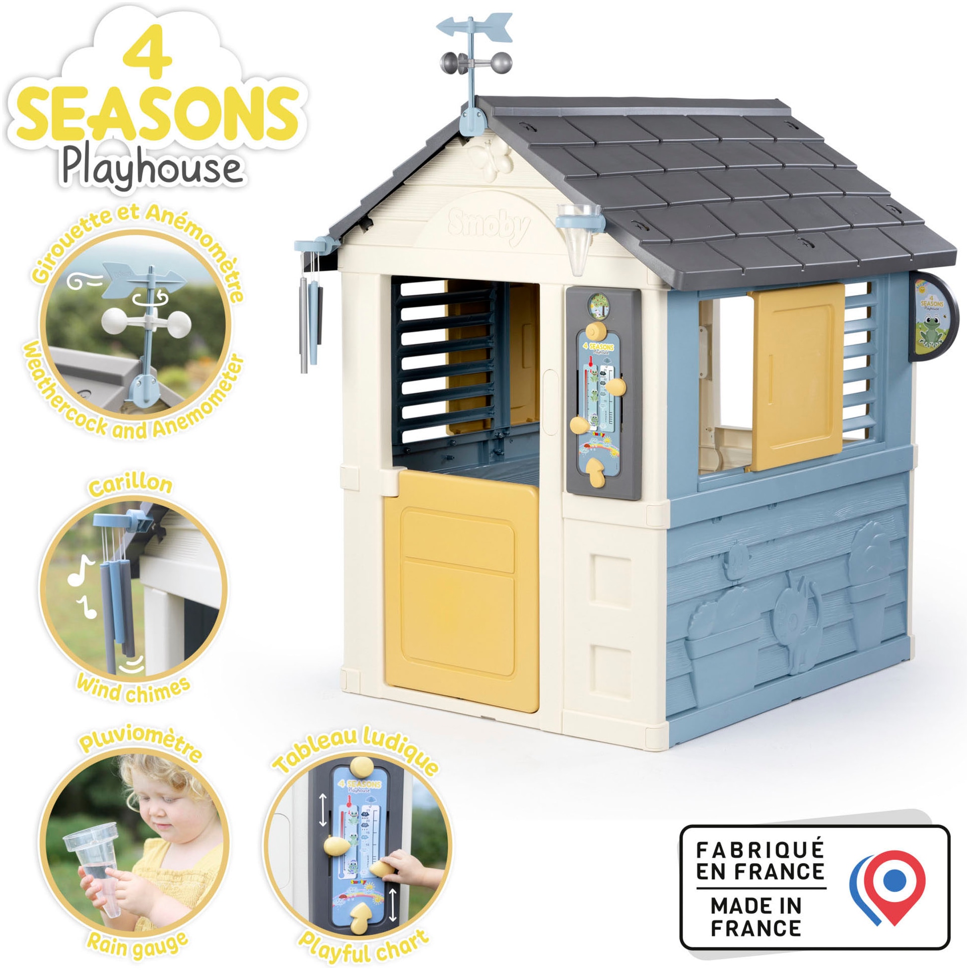 Smoby Maison de jeu »4-Seasons« Made in Europe
