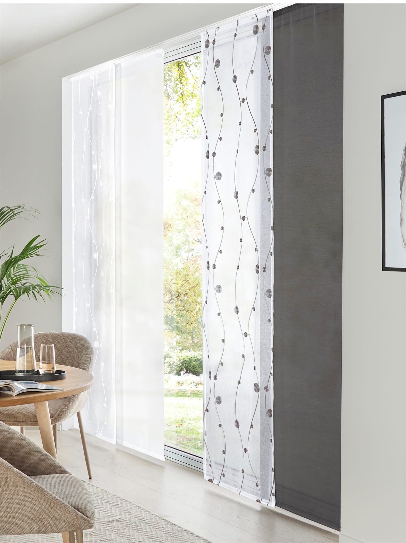 heine home Schiebegardine Klettschiene 1 Stk. tlg.