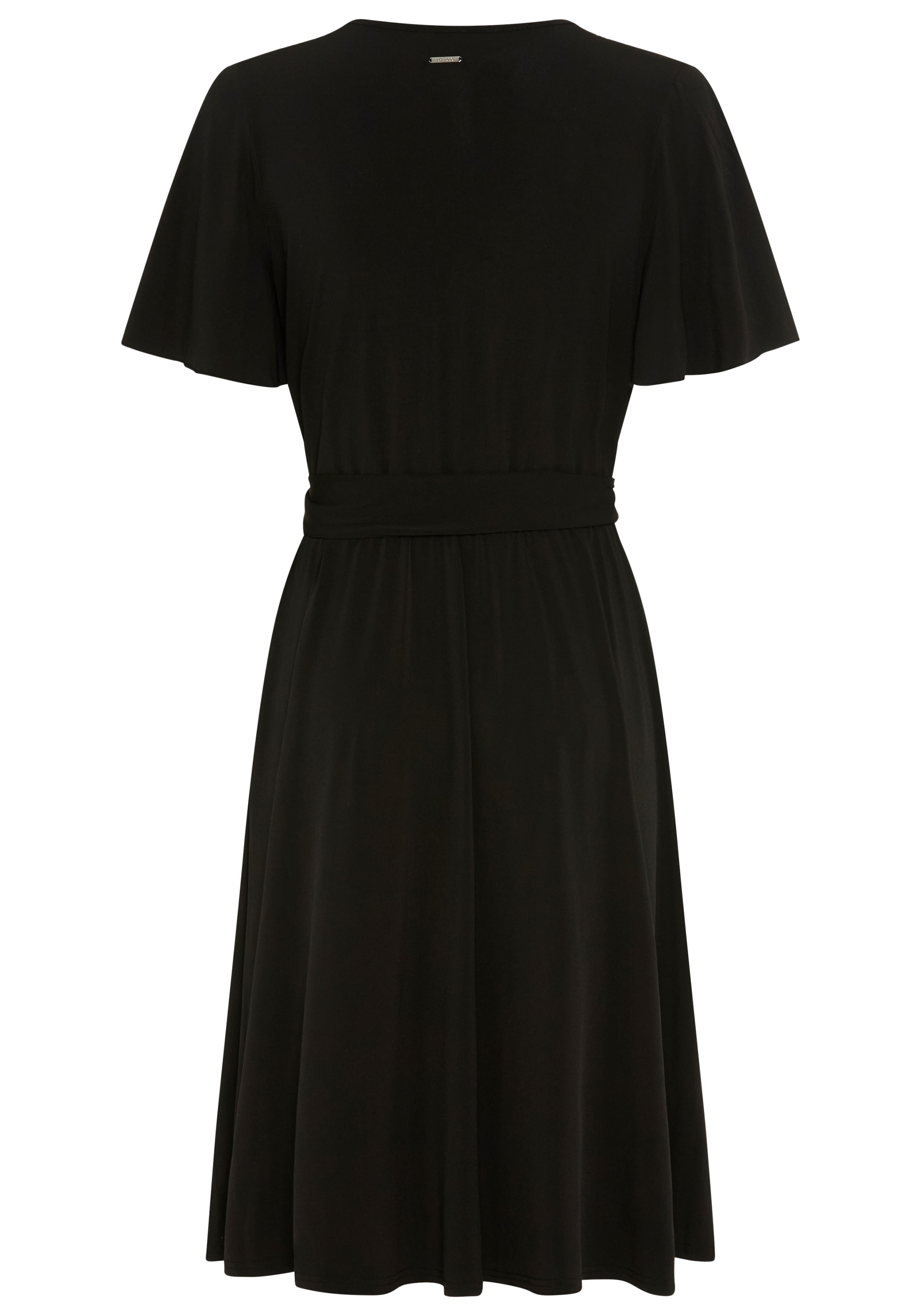 Laura Scott Robe de soirée longueur genou, ajustée, en jersey simple élastique
