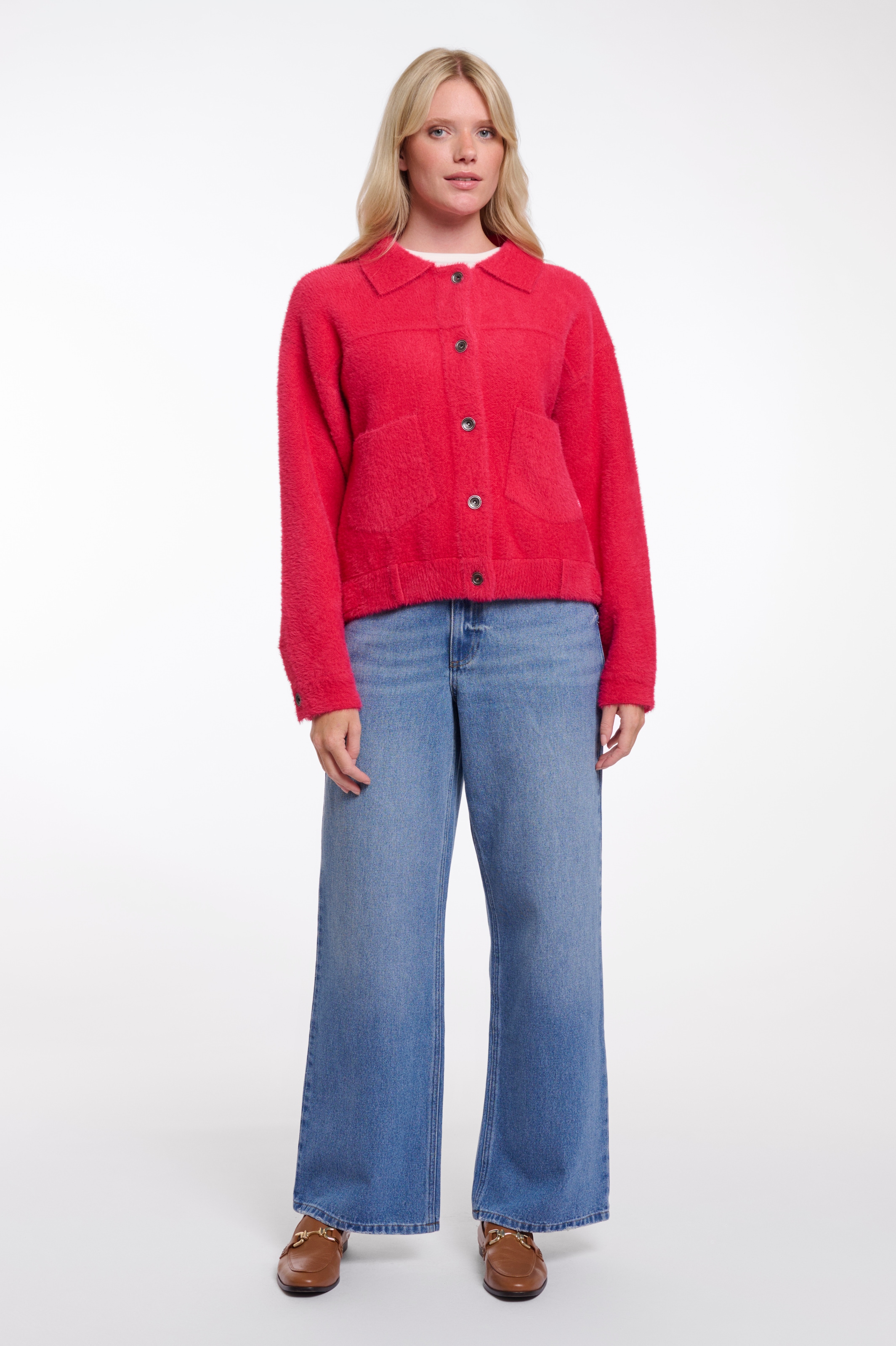 Rino & Pelle Cardigan »BUBBLY« aspect duveteux