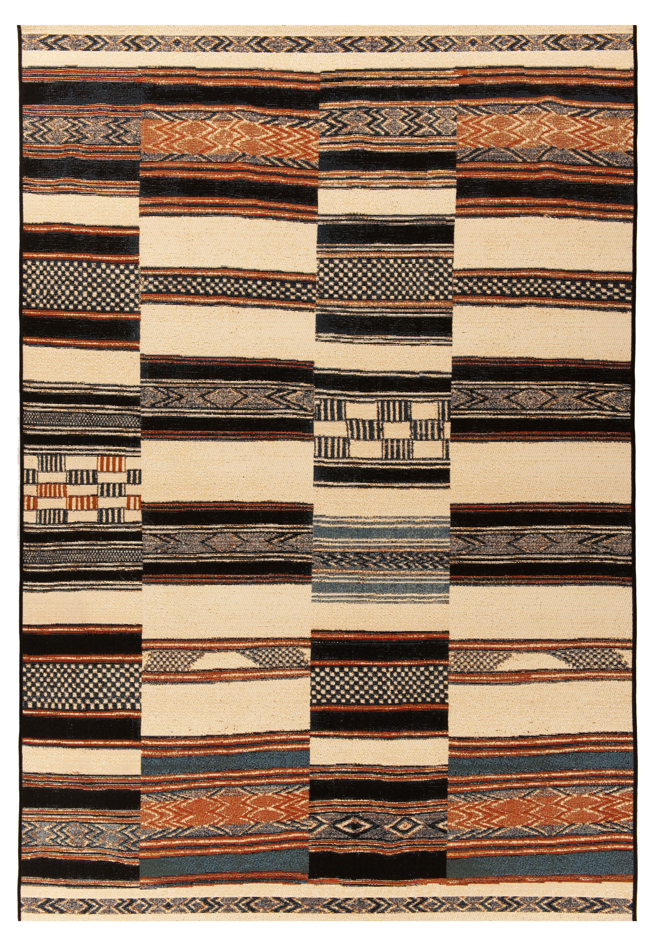 Image of Gino Falcone Teppich "Outdoor-Africa 41" rechteckig 5 mm Höhe Flachgewebe, In- und Outdoor geeignet, Wohnzimmer