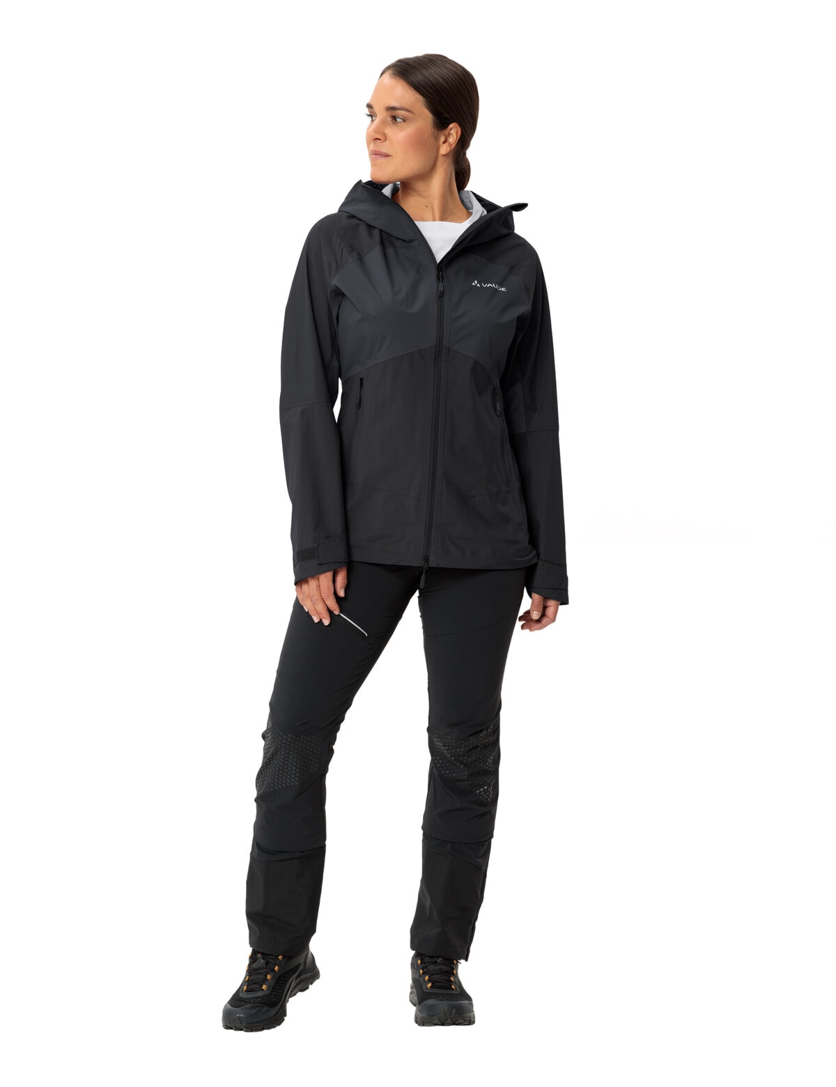 VAUDE Veste de pluie »WOMEN'S SIMONY 2,5L JACKET V« mit Kapuze für Wandern und Trekking, atmungsaktiv, wasserdicht, mit Kapuze