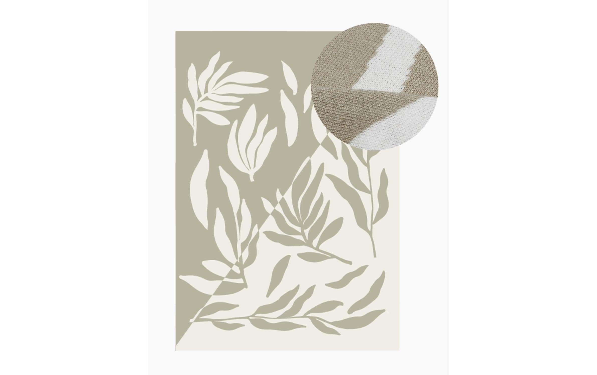 Image of Wohndecke "Chic Mic Desert leaf 140 x 200 cm"