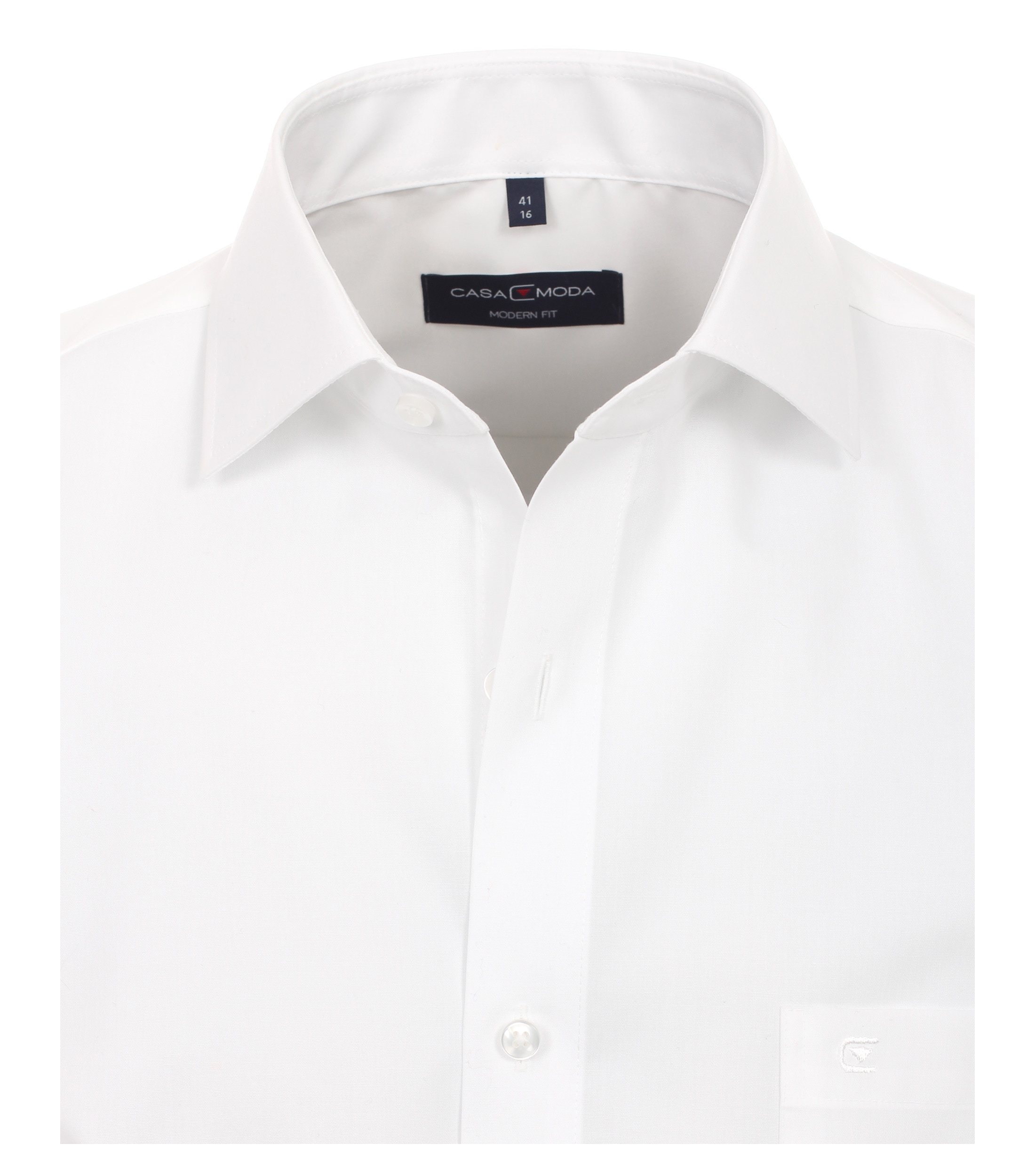 CASAMODA Chemise à manches courtes Chemise business / patte de boutonnage / coton