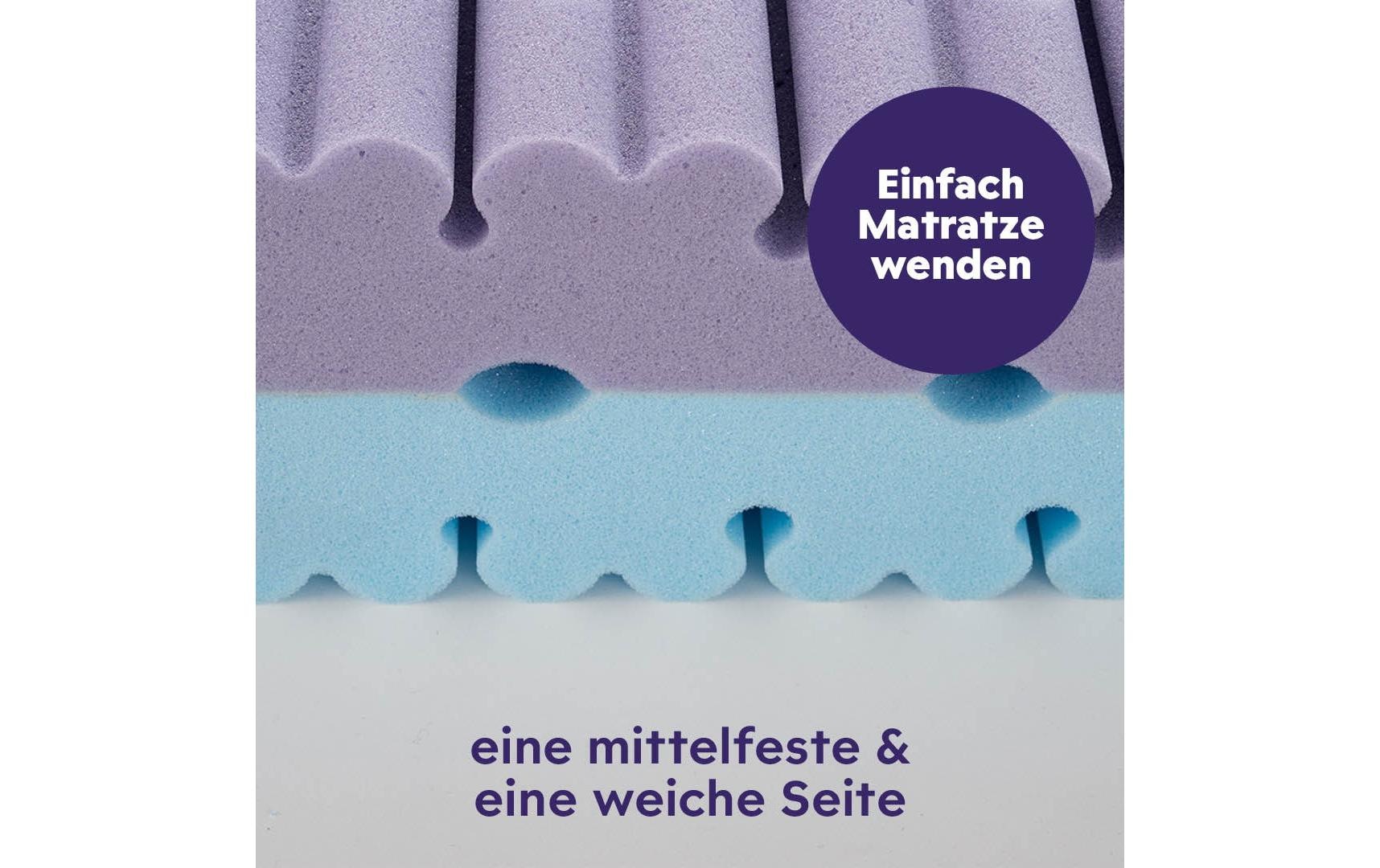 Träumeland Matelas en mousse froide »Mondsee, Naturfaser, 80 x 200 cm« 20 cm hoch 1 cuis tlg. Flexible Erwachsenenmatratze mit 7-Zonen