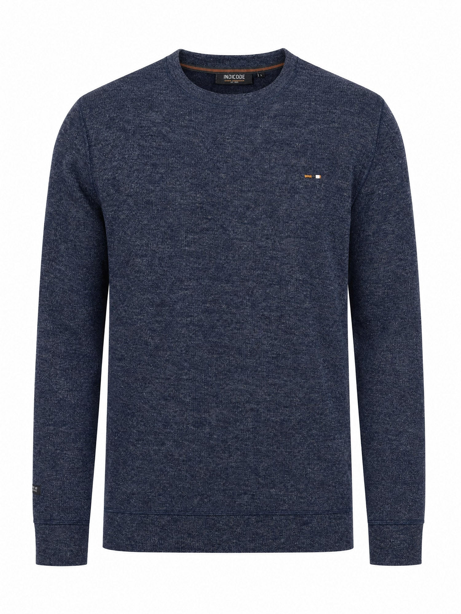 Indicode Sweat-shirt »INDorburn O-Neck«, Materialmix, regular fit
