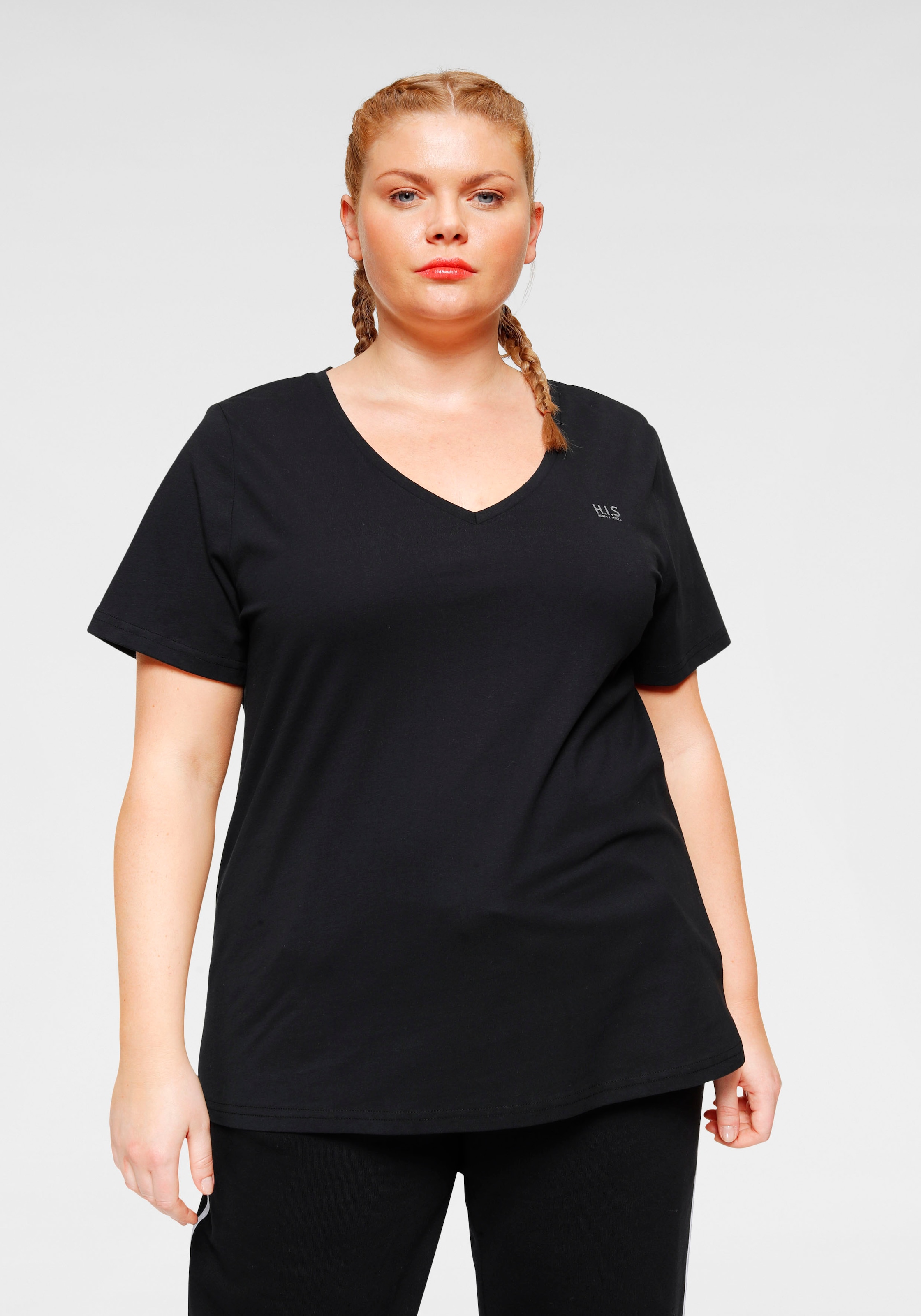 H.I.S T-Shirt »Essential-Basics«, Grosse Grössen