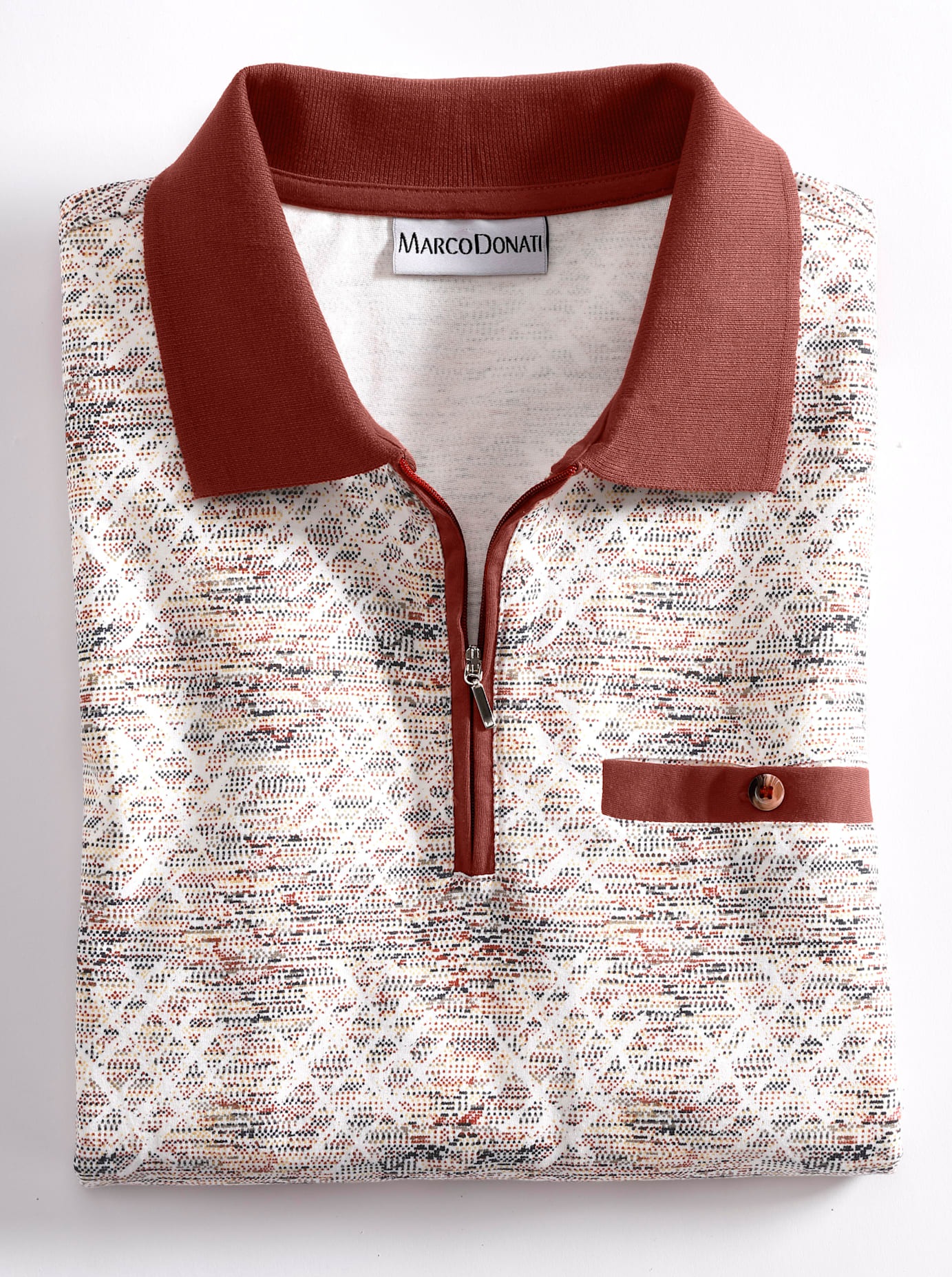 Marco Donati Poloshirt »Kurzarm-Poloshirt«, (1 tlg.)