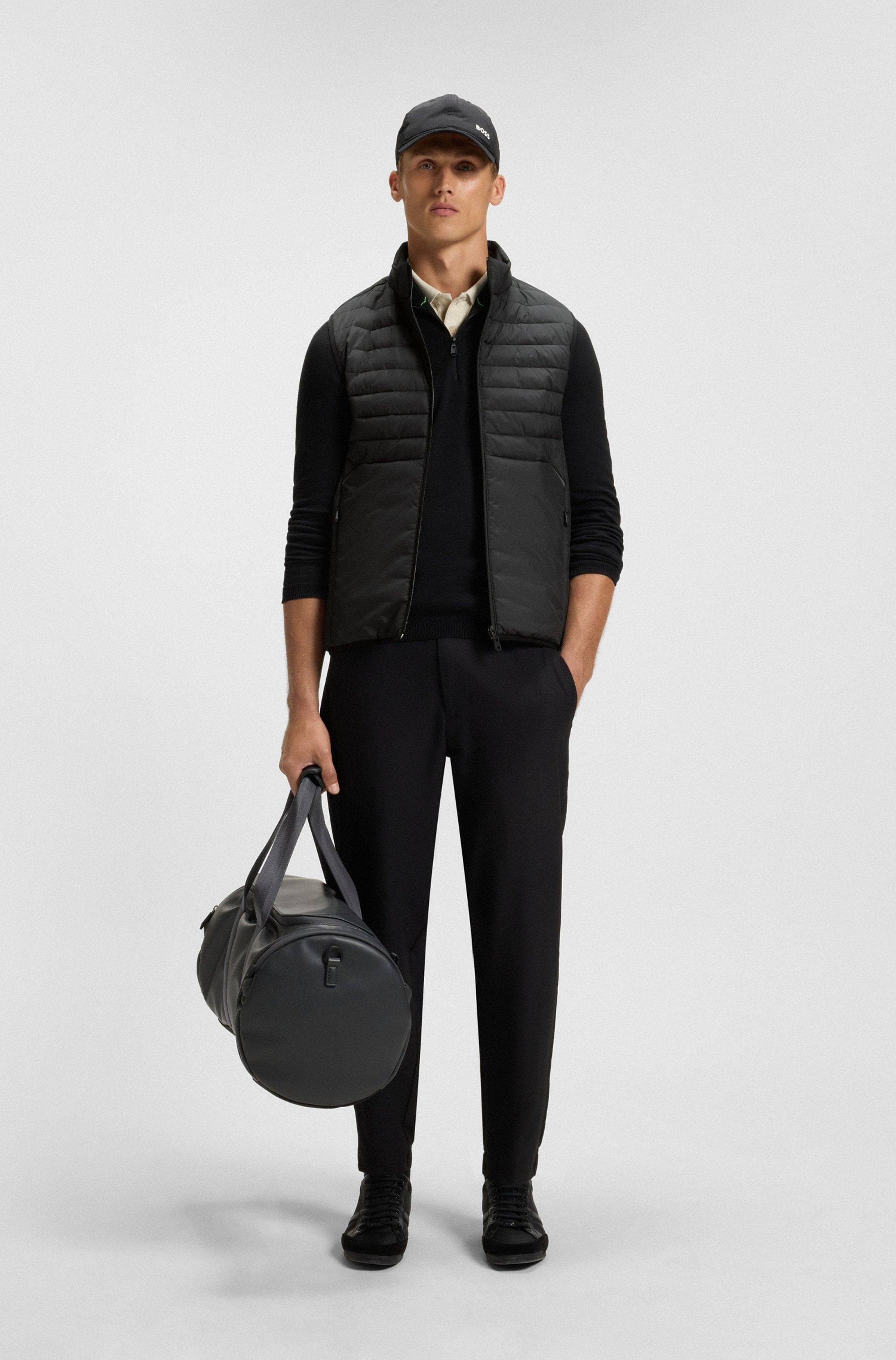 BOSS GREEN Gilet matelassé »V Urbanex Vest« mit soften Stretch-Einsätzen und reflektierenden Details