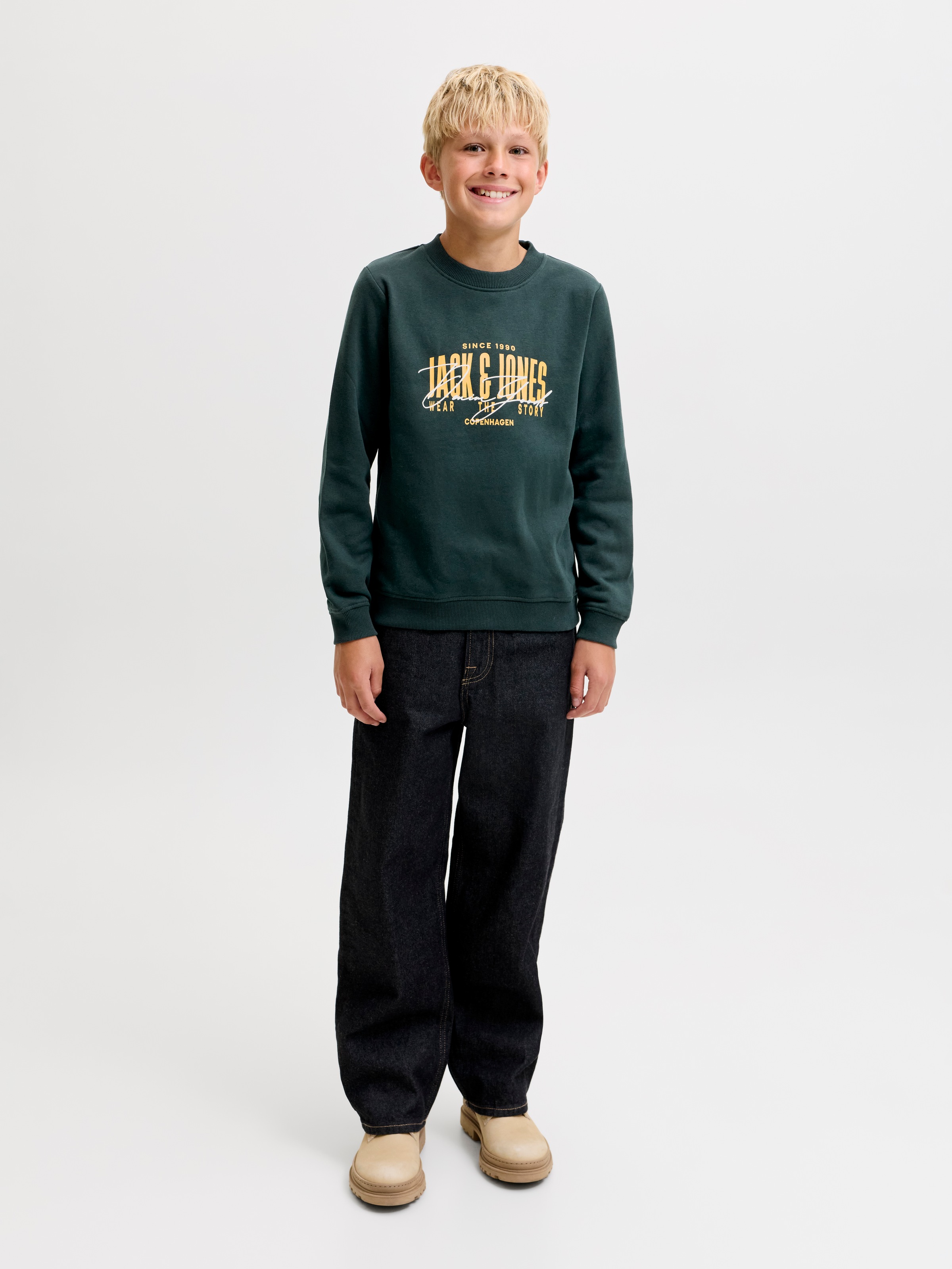 Jack & Jones Junior Sweatshirt »JJAERO SWEAT CREW NECK JNR«, Baumwollmischung, regular fit
