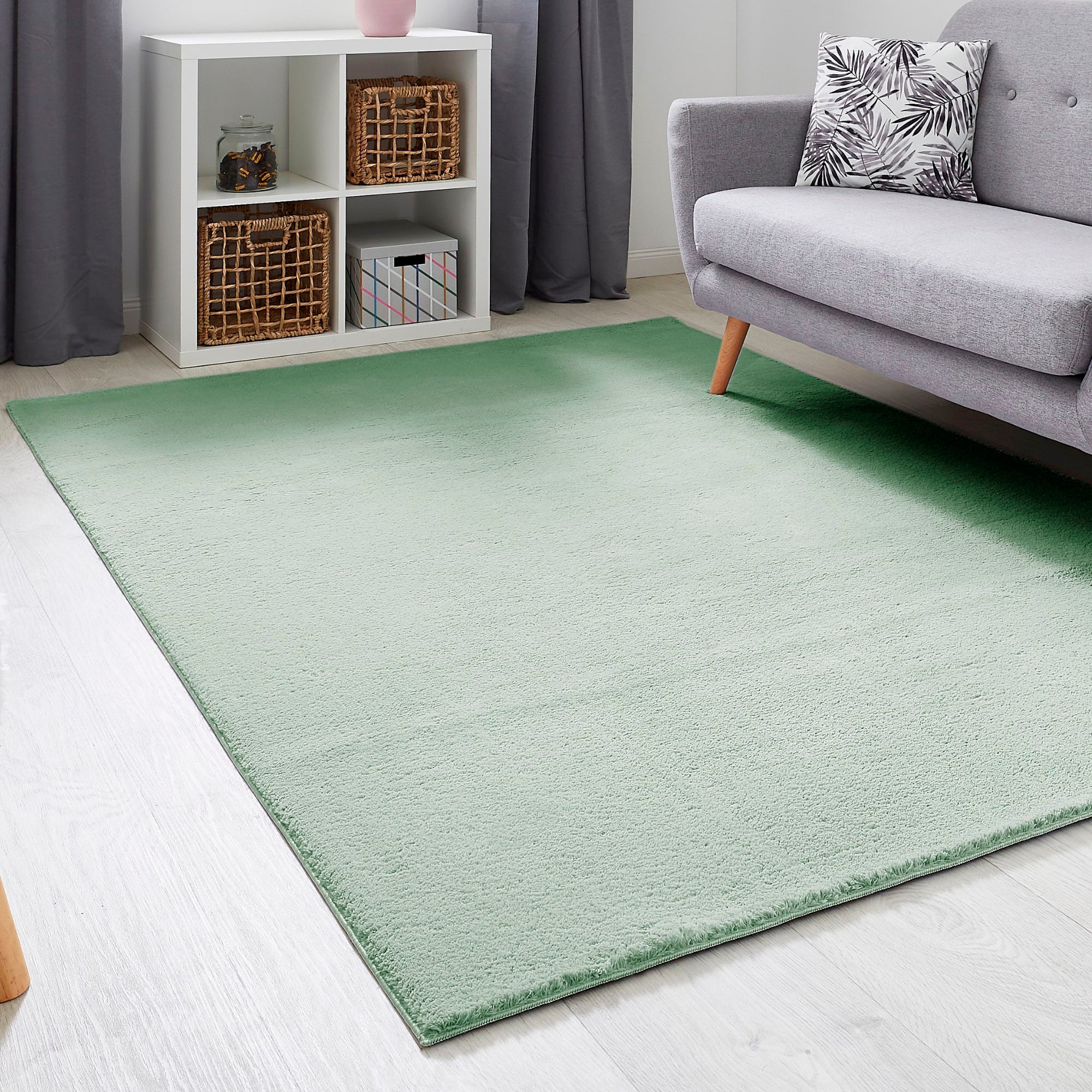 Andiamo Teppich »Arezzo«, rechteckig, 16 mm Höhe, Uni Farben, weicher Flor, waschbar, ideal im Wohnzimmer & Schlafzimmer