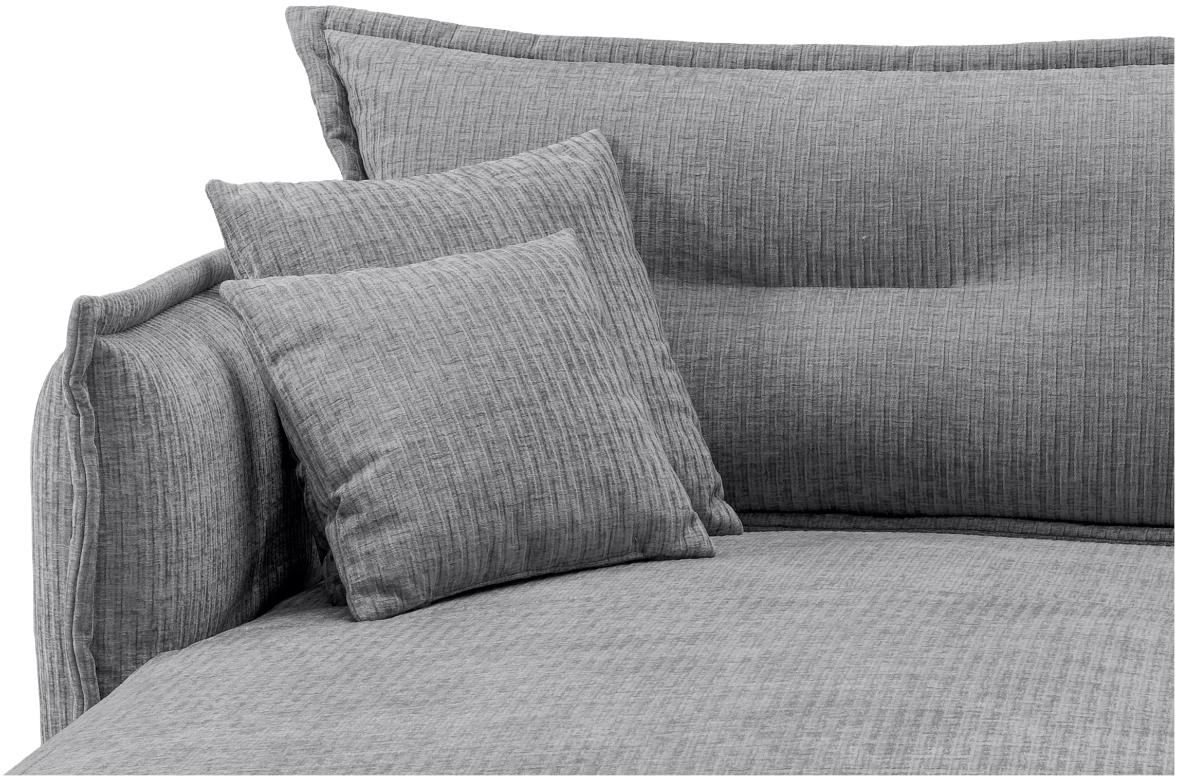 Home affaire Ecksofa »Lazio modern und bequem, schmale Armlehnen, tolle Detailverarbeitung« zwei verschiedene Fussfarben wählbar