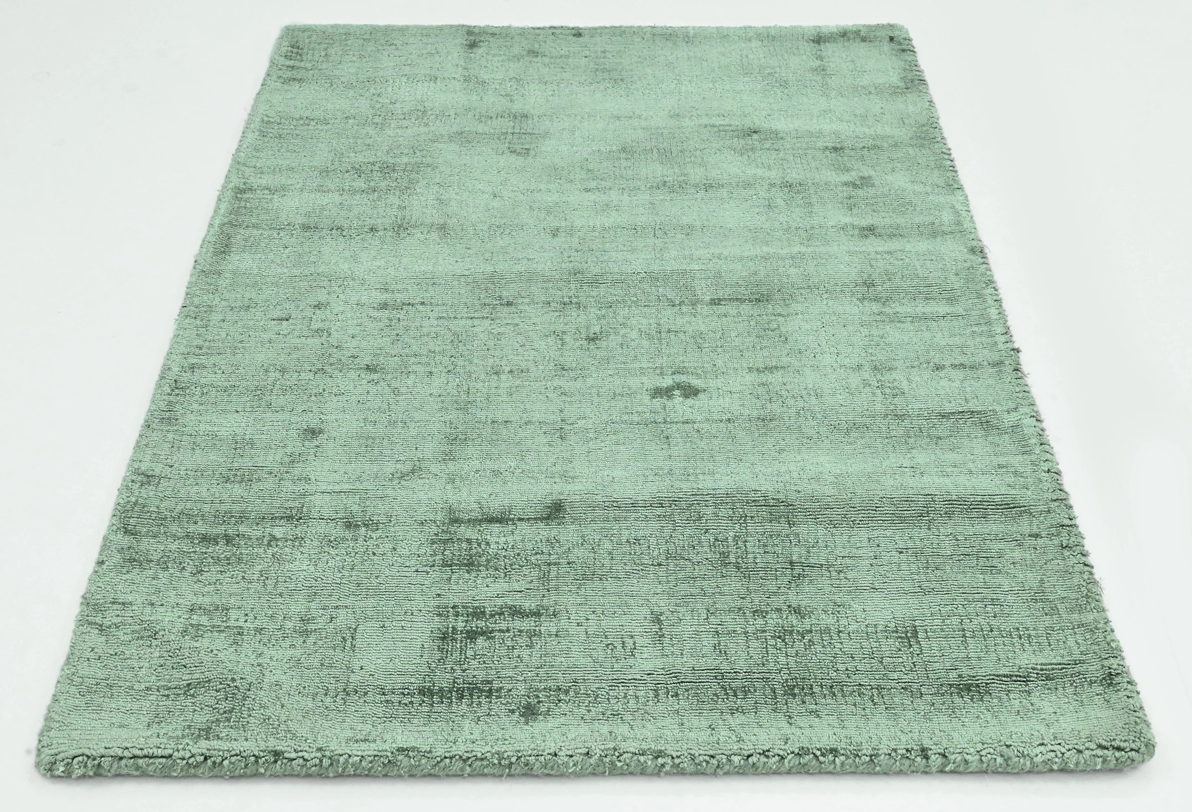 my home Teppich »Shirley, handgewebter Viskose-Teppich, farblich changierend«, rechteckig, Handweb Teppiche, Wohnzimmer, Schlafzimmer, Esszimmer