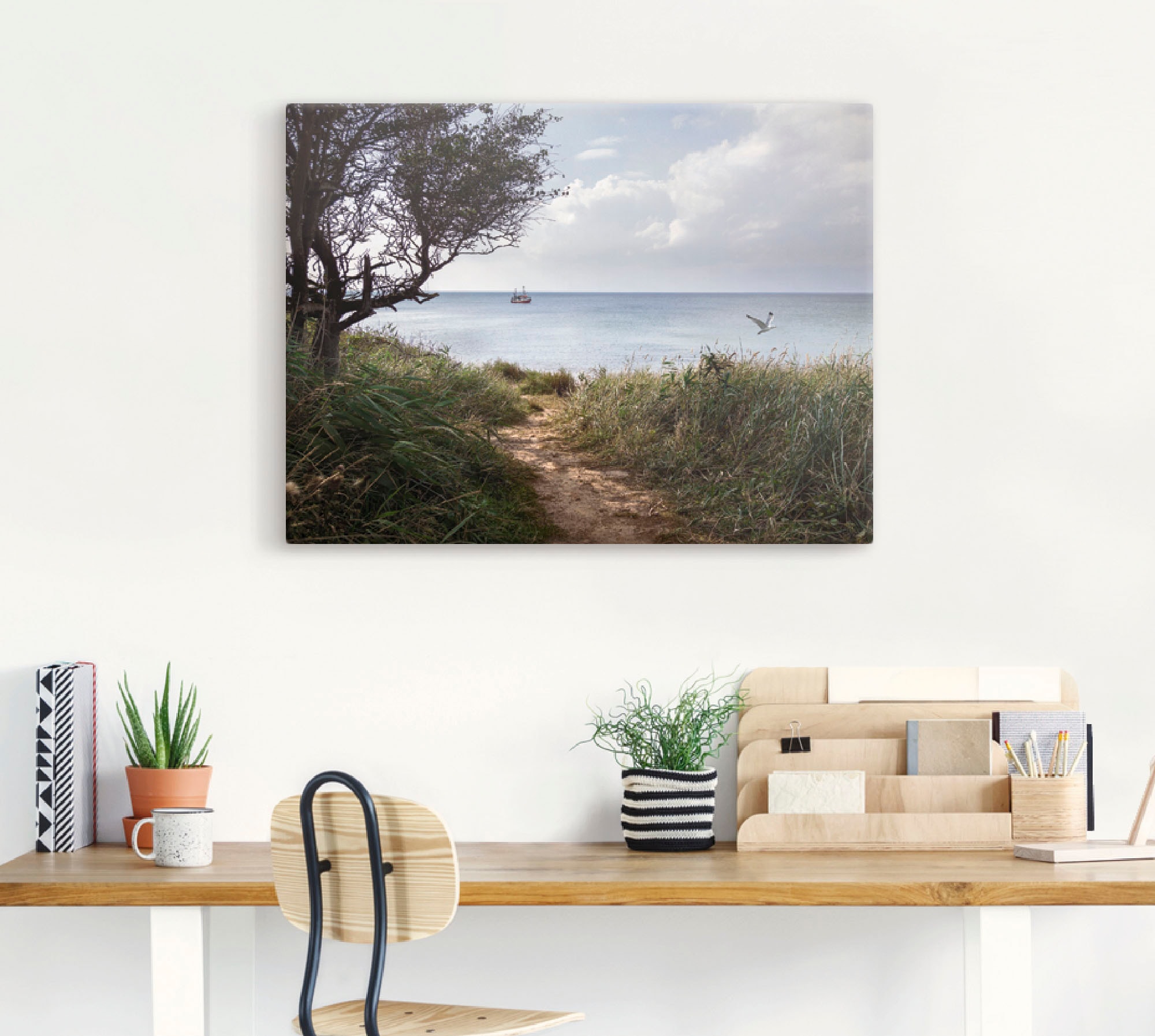 Artland Wandbild »Wege zum Meer....«, Gewässer, (1 St.), als Leinwandbild, Poster in verschied. Grössen