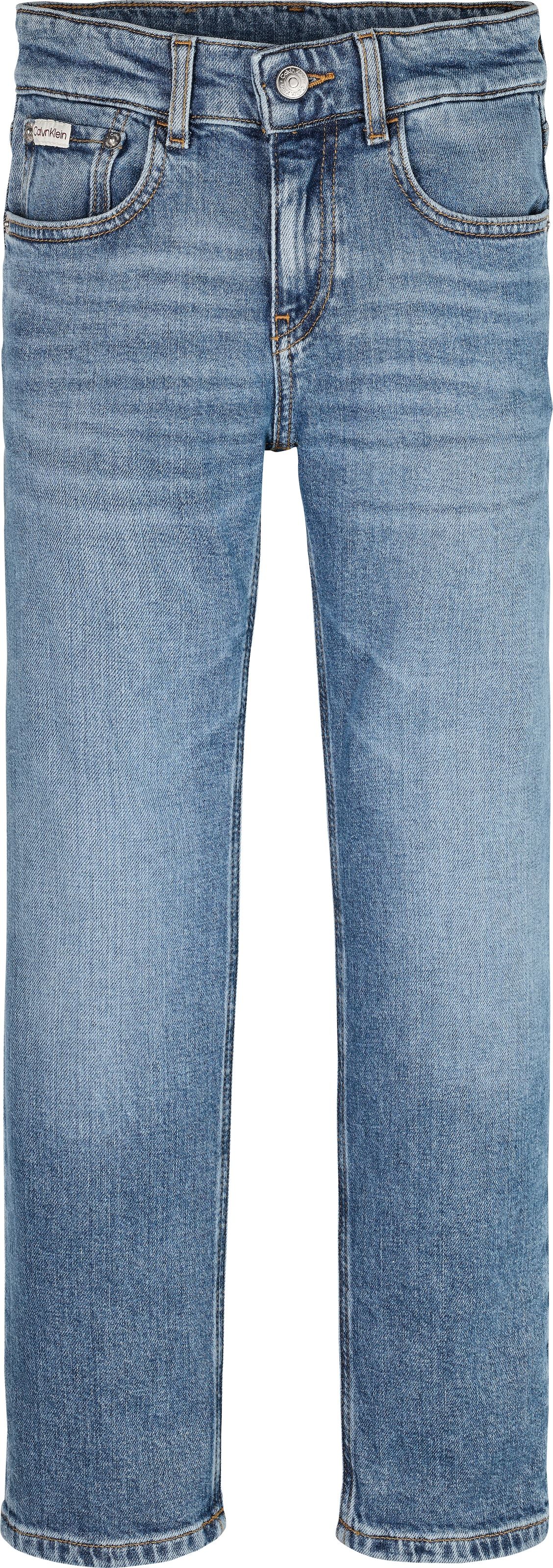 Calvin Klein Jeans Straight-Jeans »STRAIGHT«, für Kinder bis 16 Jahre, used-Look