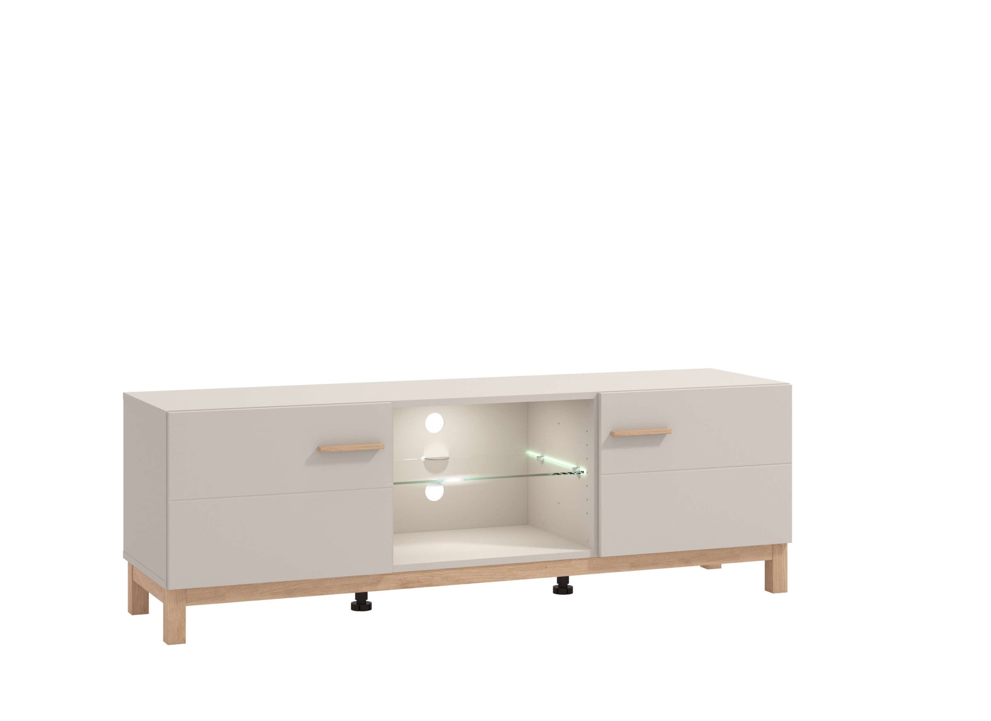 Image of Home affaire TV-Bank "Essex, TV-Board, TV-Kommode, TV-Schrank, TV-Unterschrank, TV-Möbel" Elegantes Lowboard (154 cm) in Kaschmir mit viel Stauraum
