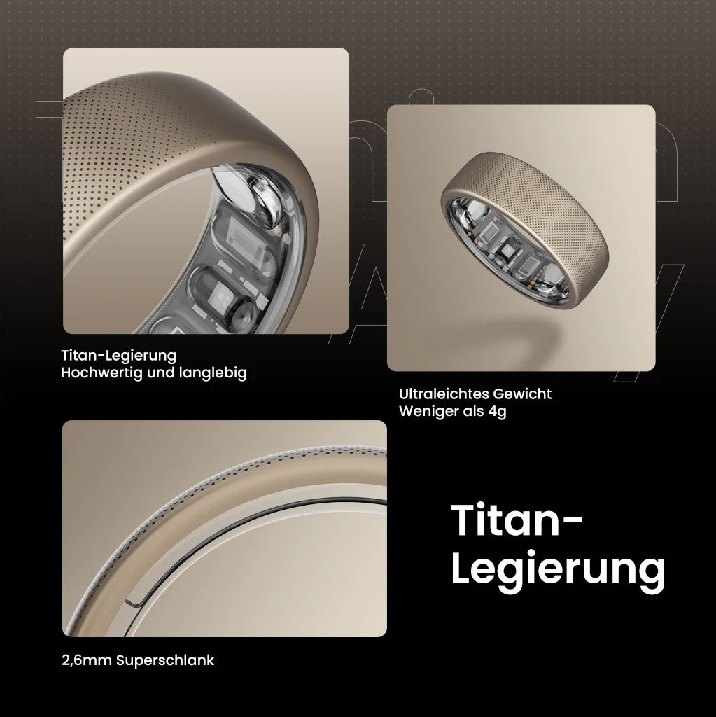 Amazfit Traceur de fitness »Helio Ring (Size 8)«