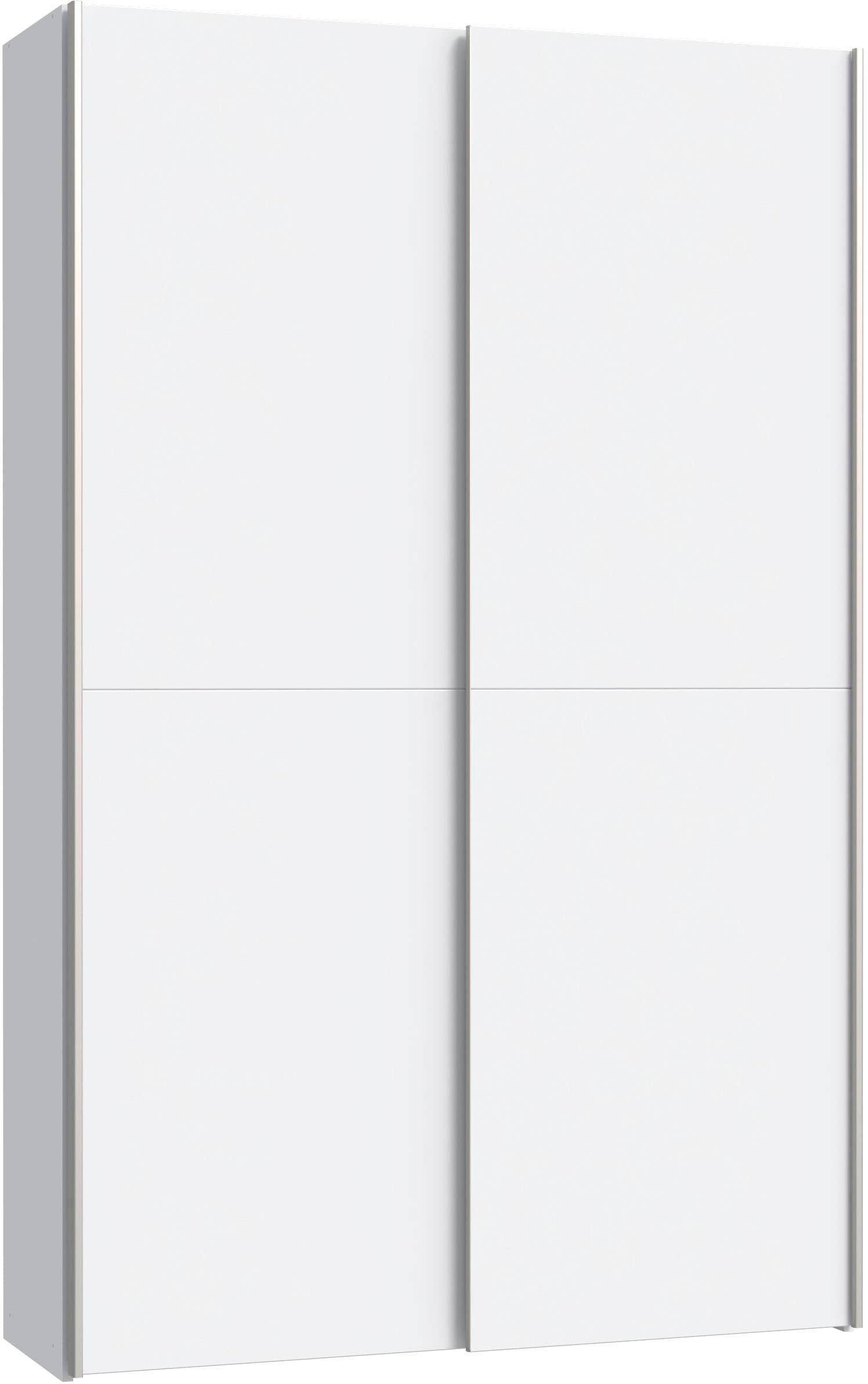 FORTE Wäscheschrank »Ozzula, Mehrzweckschrank, Schwebetürenschrank, Garderobenschrank« B/H/T ca. 120/190,5/42cm, 2 Türen, 6 Einlegeböden,,  FSC® zertifiziert, variable Inneinteilung, 42cm tief, Made in Europe